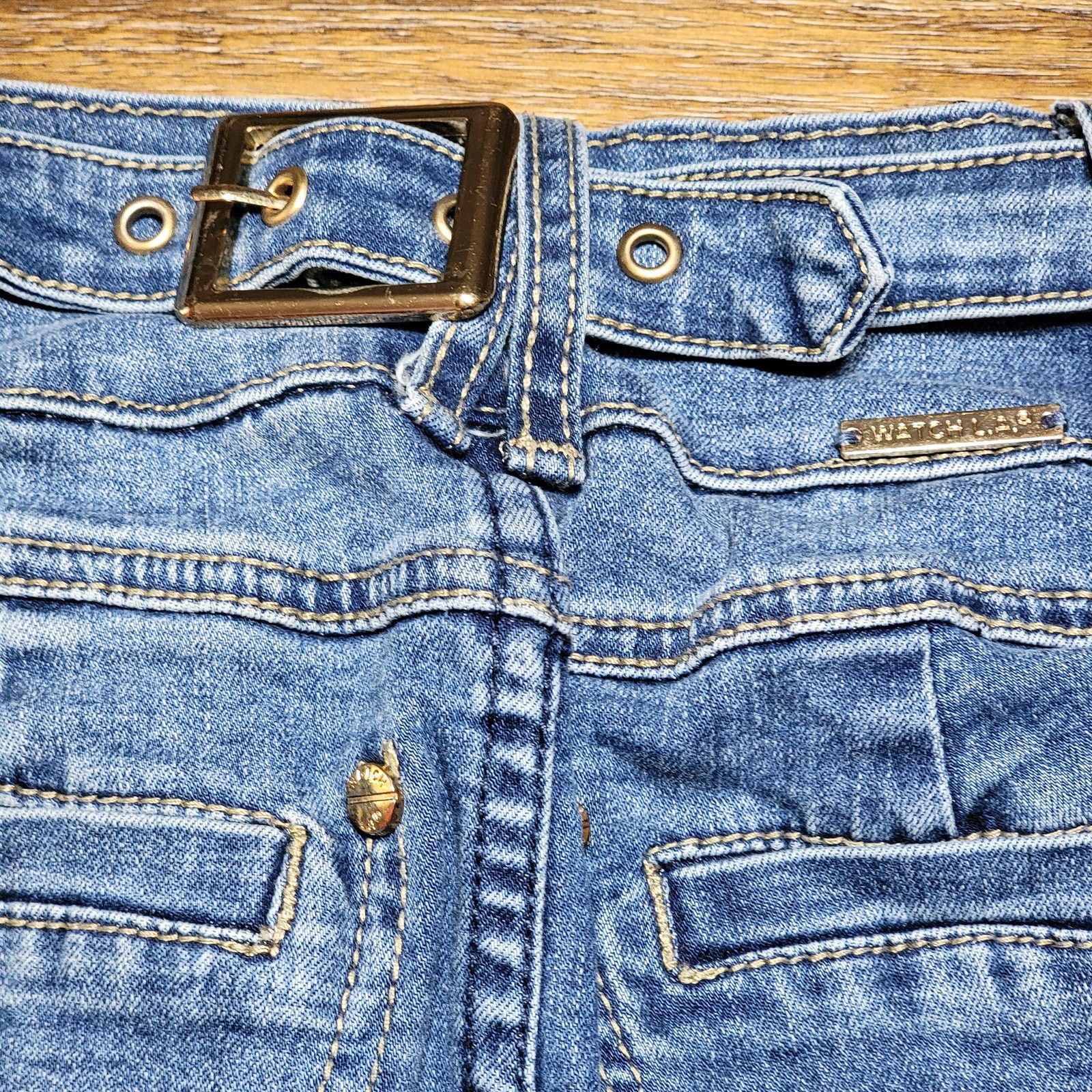 Other Watch L.A. Denim Jeans w/ Buckle Back - Size Junior 3 Size 26" / US 2 / IT 38 - 5 Thumbnail