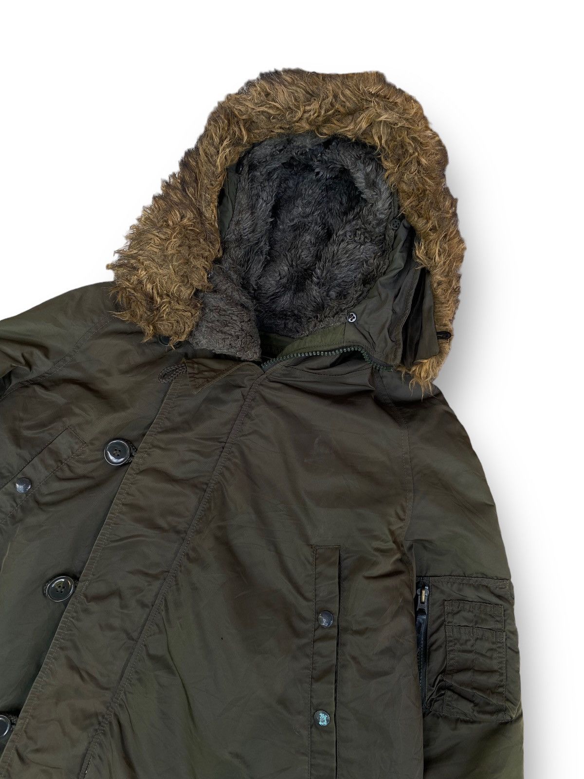 Alpha Industries Vintage Alpha Industries Bomber Hoodies Jacket. #C2 Size US L / EU 52-54 / 3 - 2 Thumbnail