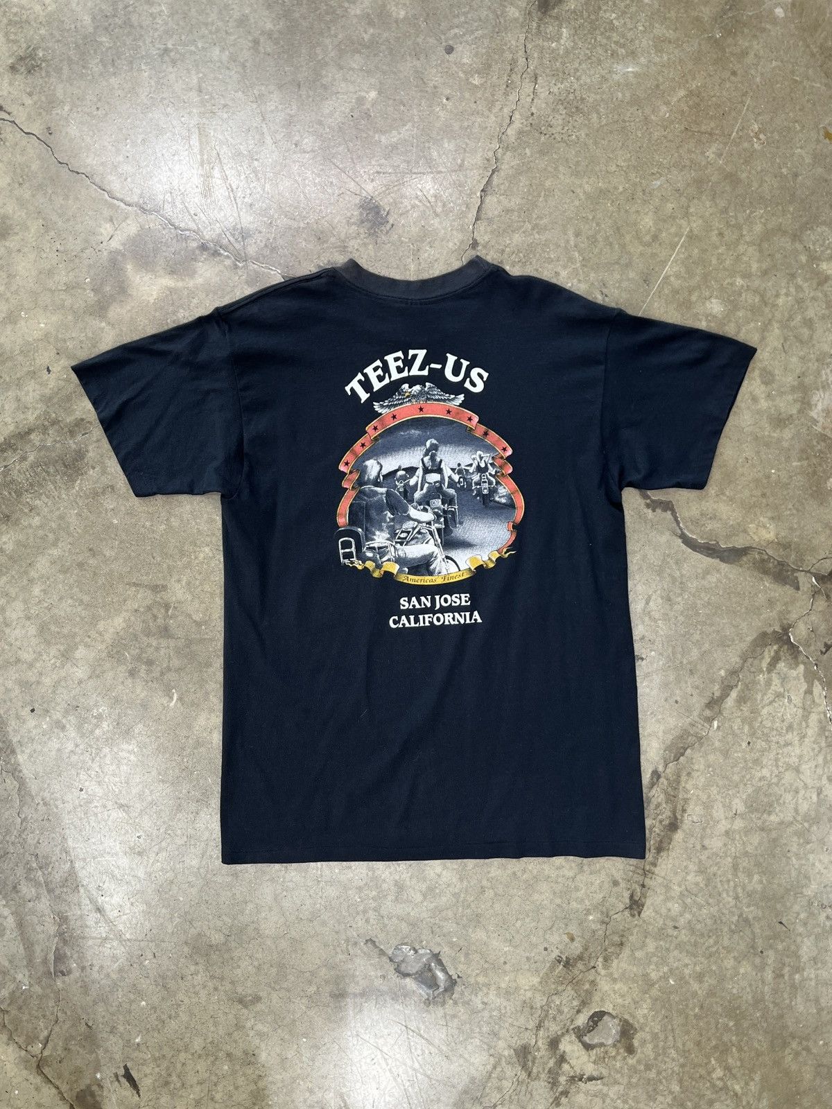 Harley Davidson Vintage 90s 3D Emblem Survivors Motorcycle Wolf Tee Large Size US L / EU 52-54 / 3 - 5 Thumbnail