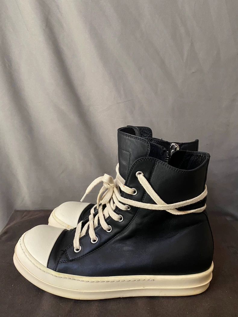 Rick Owens Rick Owens High-Top Leather Sneakers Size 40-dmc Size US 7.5 / EU 40-41 - 1 Thumbnail