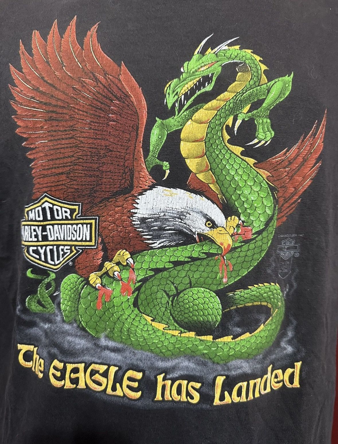 Harley Davidson Vintage Harley Davidson Tshirt 90’s Rock N Roll Capital Size US XL / EU 56 / 4 - 9 Thumbnail