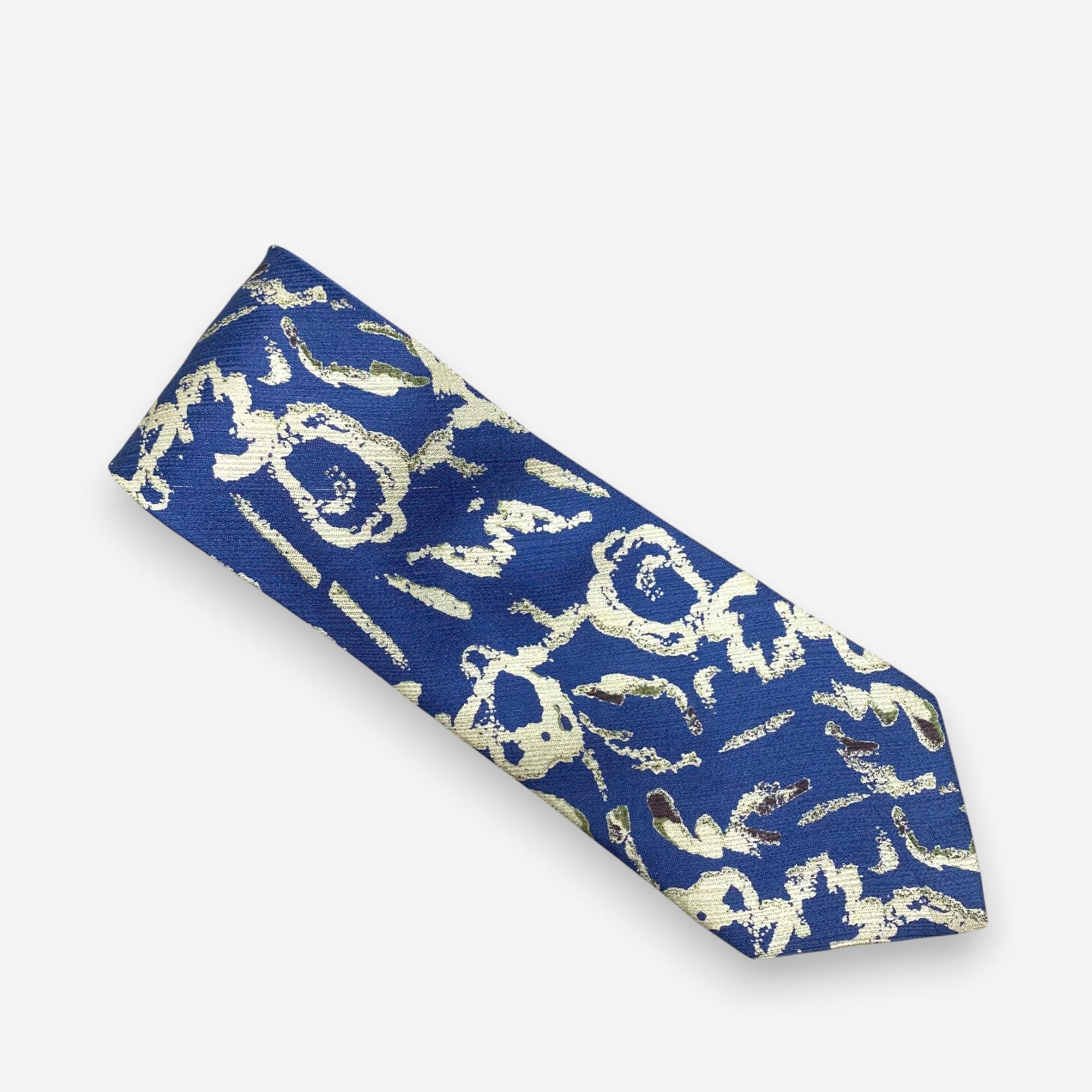 Japanese Brand Vintage Sonia Rykiel Homme SILK Necktie Cravate Pure Silk Size ONE SIZE - 2 Thumbnail