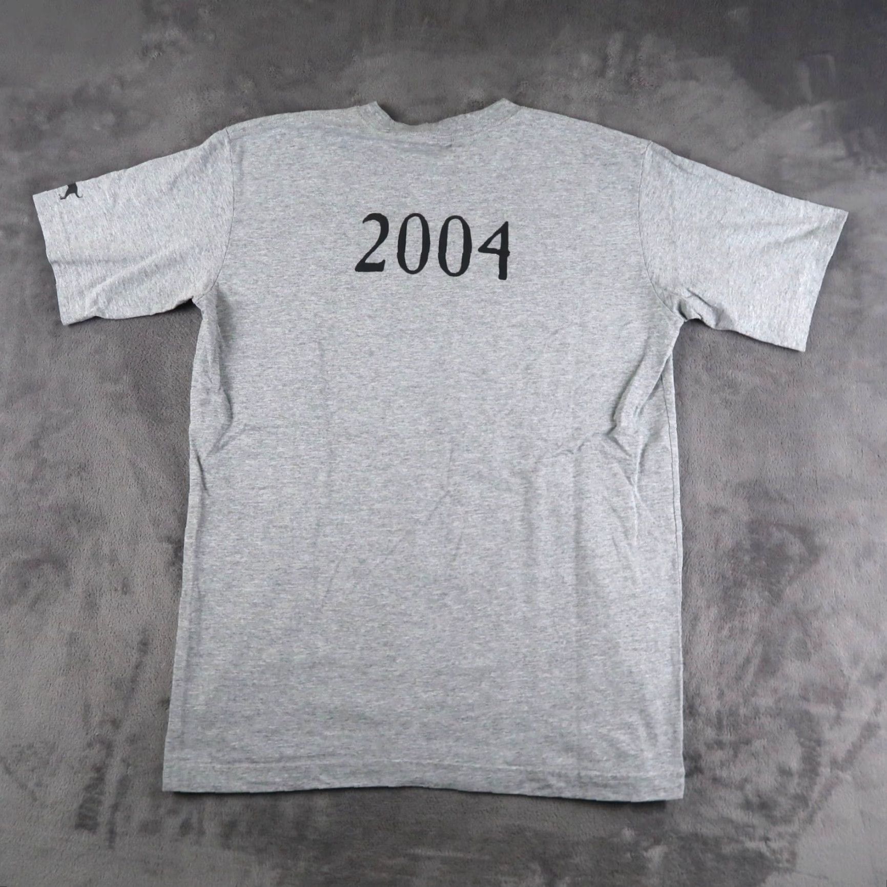 Vintage VINTAGE The Black Dog Mens L T Shirt Gray Martha's Vineyard Short Sleeve 2004 Crew Neck Dog Logo Graphic Print Cotton Knit Size US L / EU 52-54 / 3 - 2 Thumbnail
