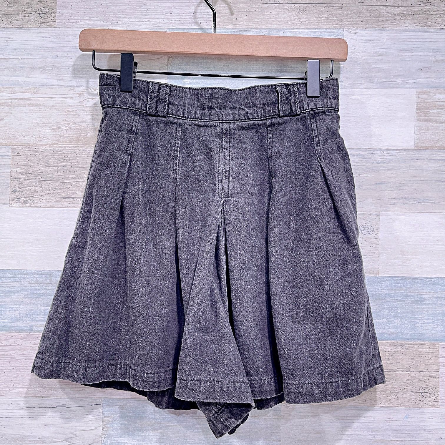 Gotcha × Vintage GOTCHA COVERED Vintage Pleated A Line Shorts Black Womens 6 Size 28" / US 6 / IT 42 - 4 Thumbnail