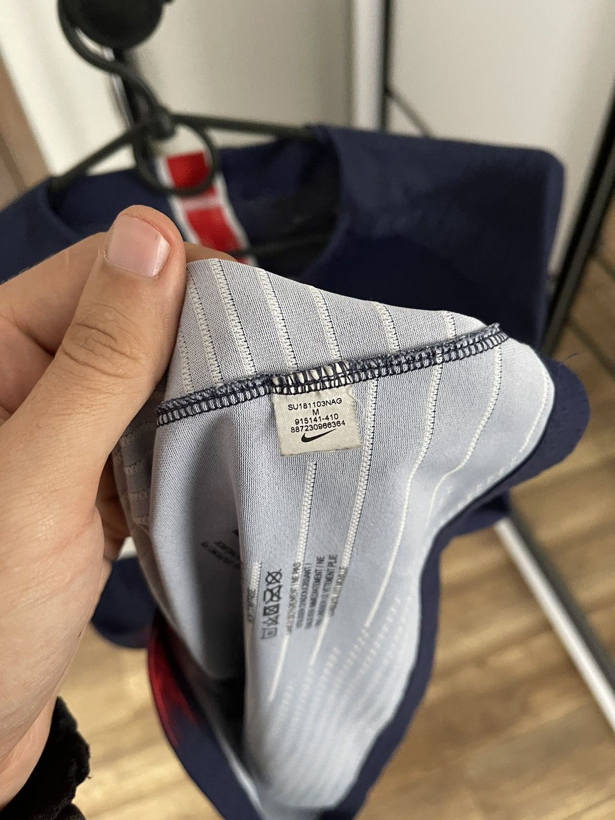 Nike 2018/2019 Nike Paris Saint Germain PSG Match Issue Jersey Size US M / EU 48-50 / 2 - 13 Thumbnail