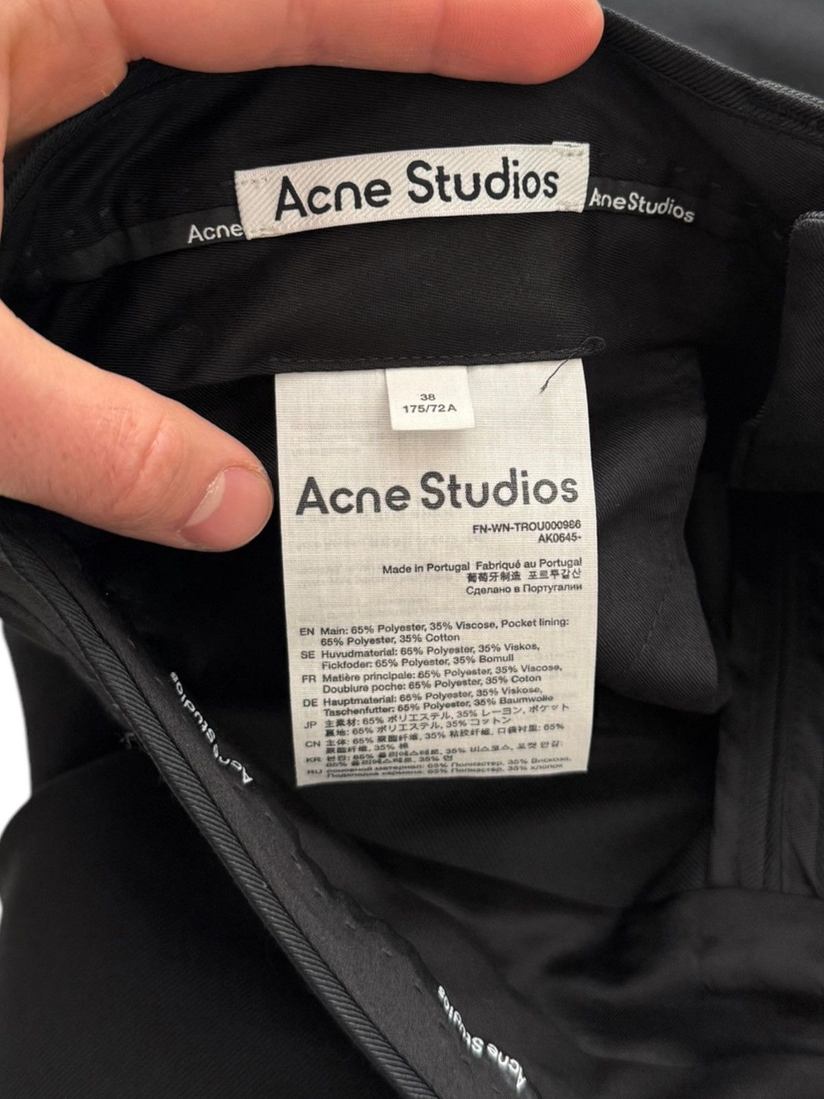 Acne Studios Ruffle Stacks Black Trouser Size US 32 / EU 48 - 10 Thumbnail