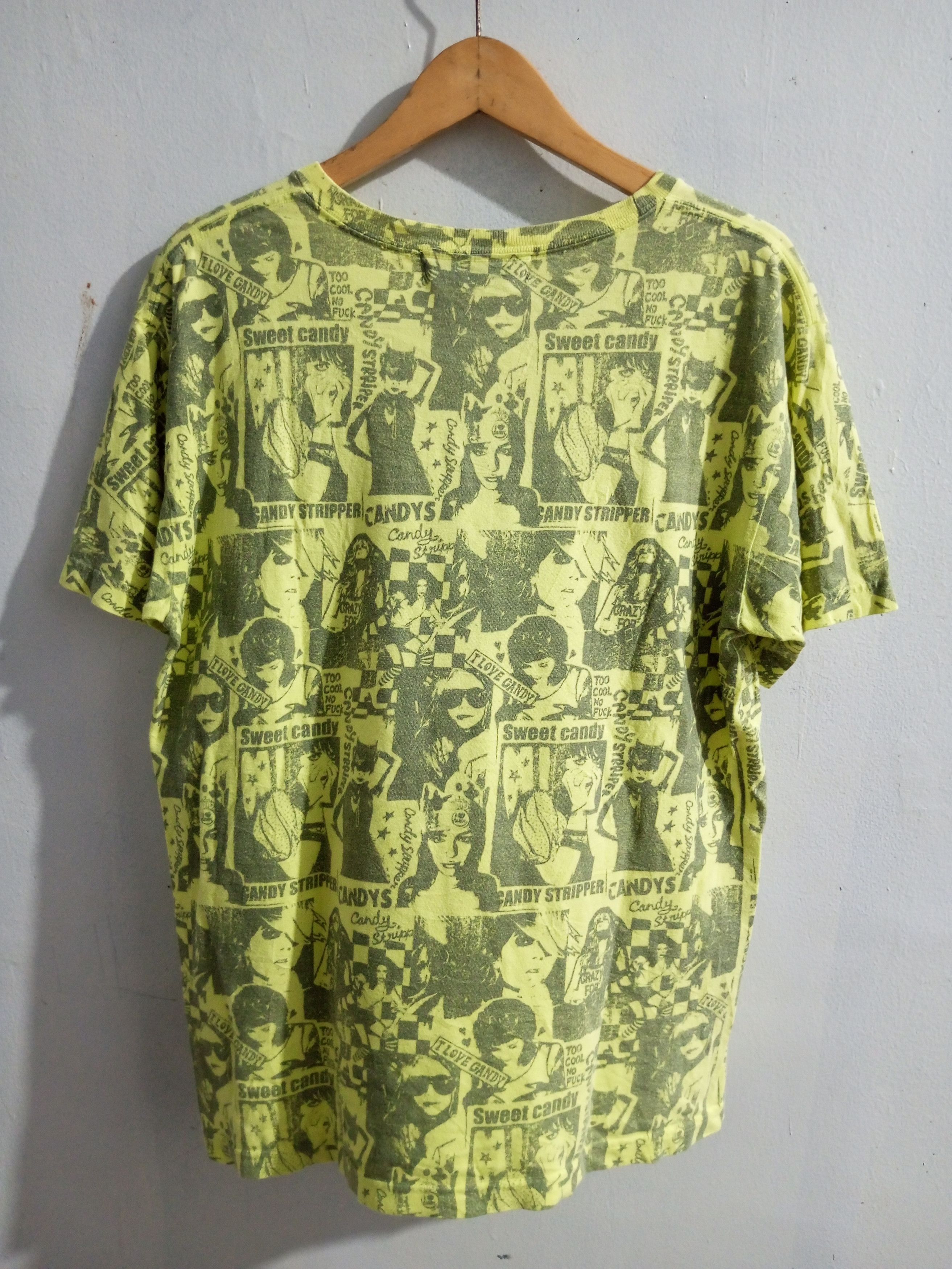 Hysteric Glamour Vintage Candy stripper full print tee Size US M / EU 48-50 / 2 - 2 Thumbnail