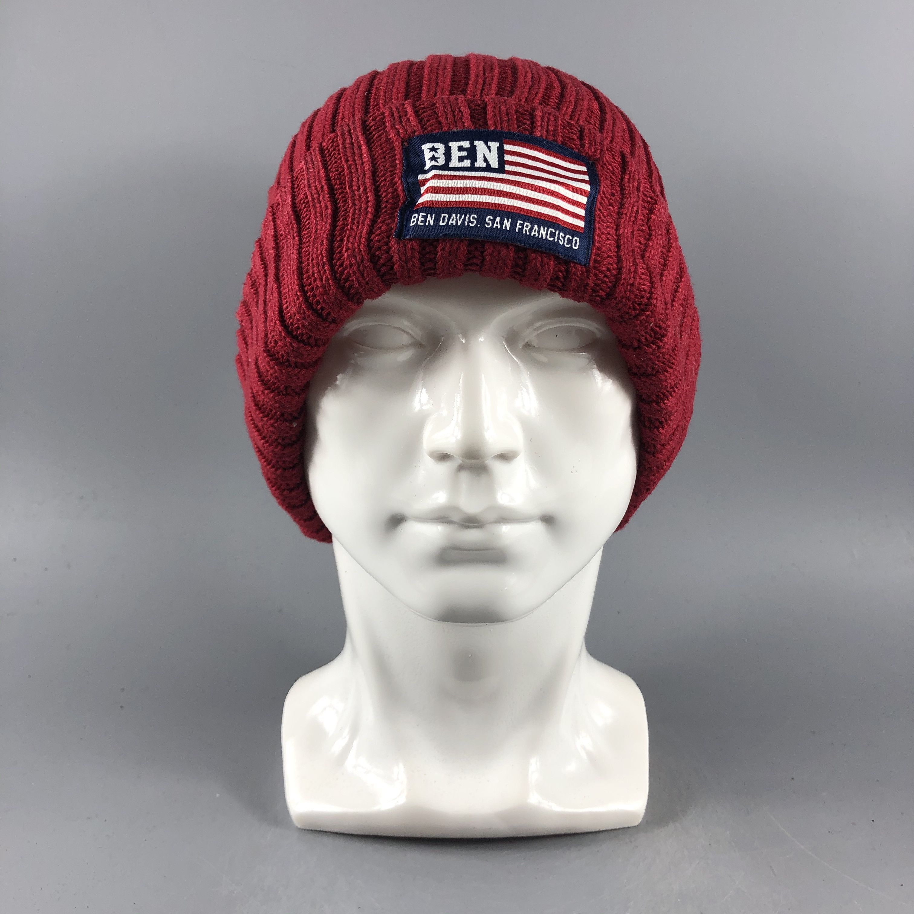 Ben Davis × Vintage Ben Davis Ribbed Beanie Snow Hat Snow Cap -D107 Size ONE SIZE - 2 Thumbnail