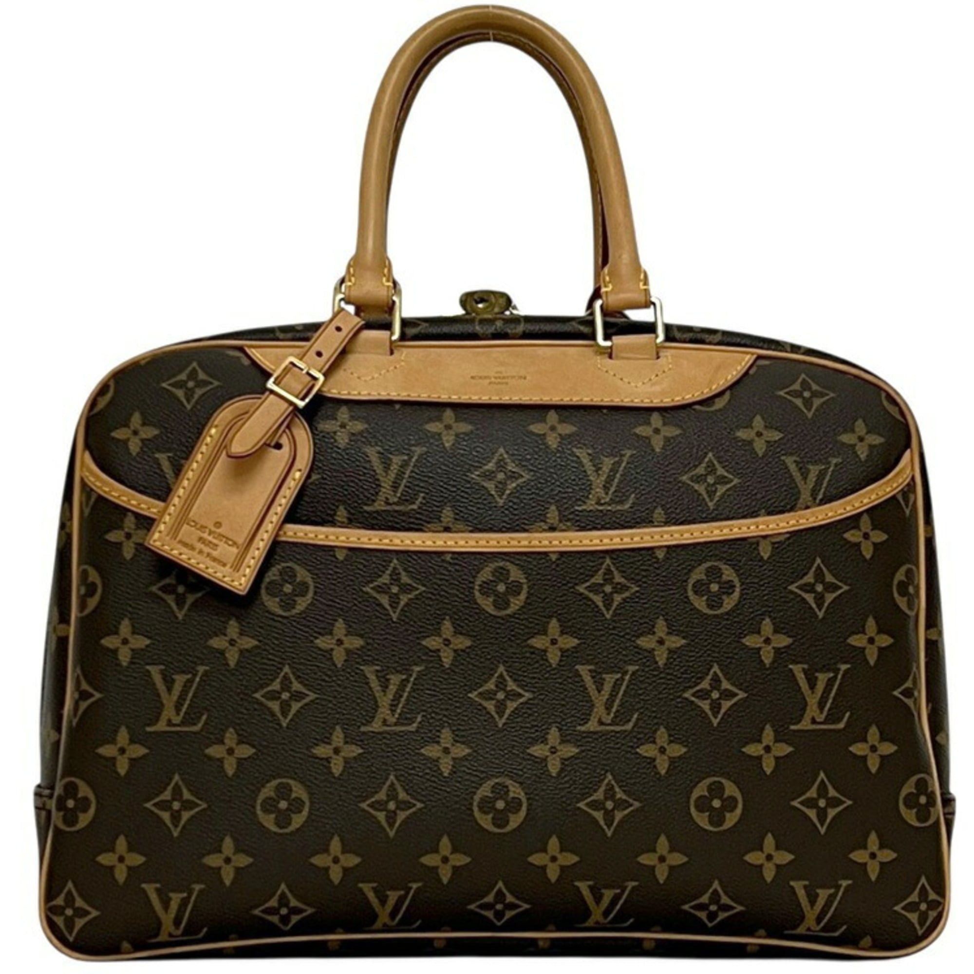 Louis Vuitton Louis Vuitton Deauville Bowling Vanity Handbag, Brown, Monogram M47270, Canvas, Natural Leather, SP2027 LOUIS VUITTON Size ONE SIZE - 1 Thumbnail