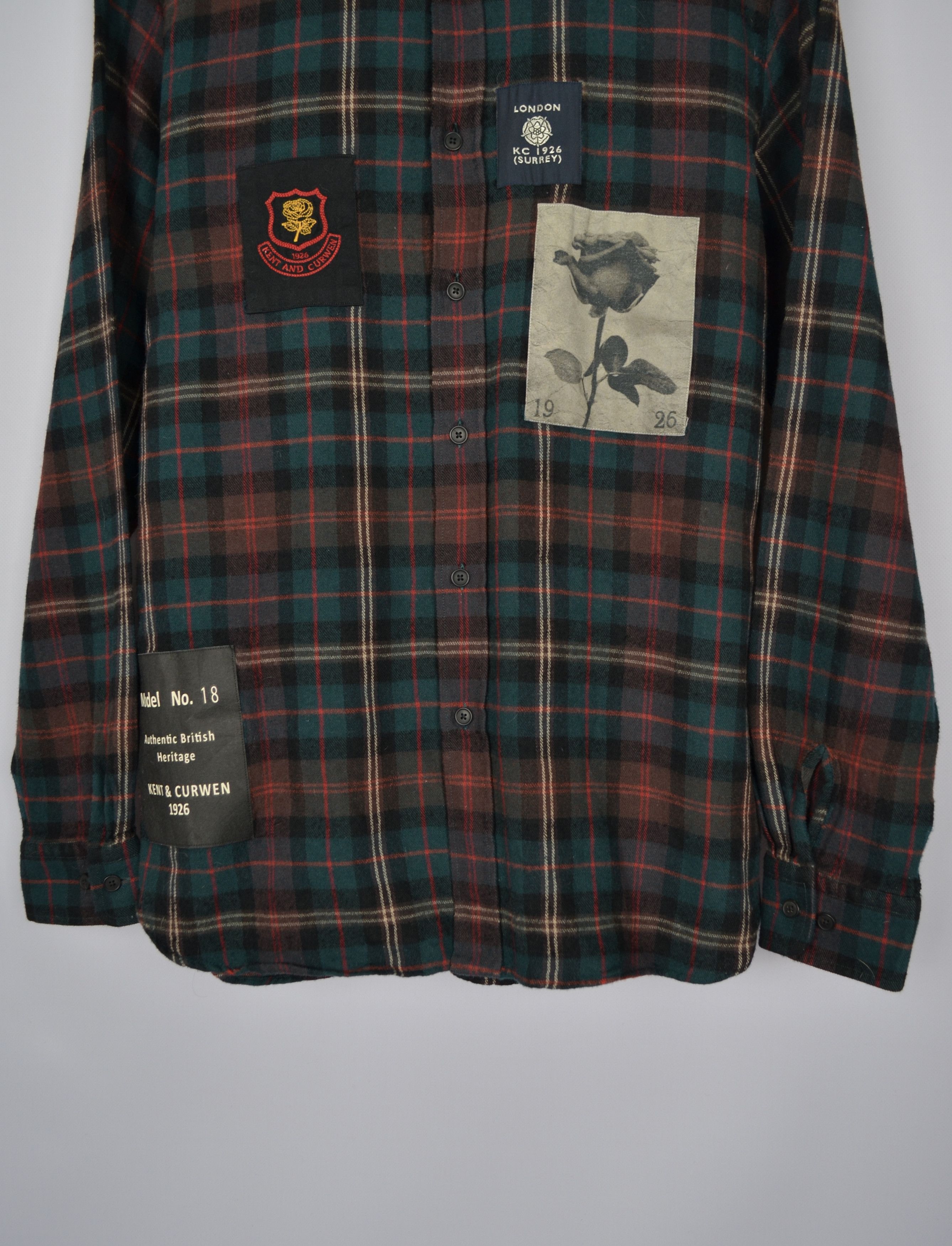 David Beckham × Designer × Kent & Curwen Kent & Curwen East Crondall Wool Check Shirt (David Beckham) Size US XL / EU 56 / 4 - 4 Thumbnail
