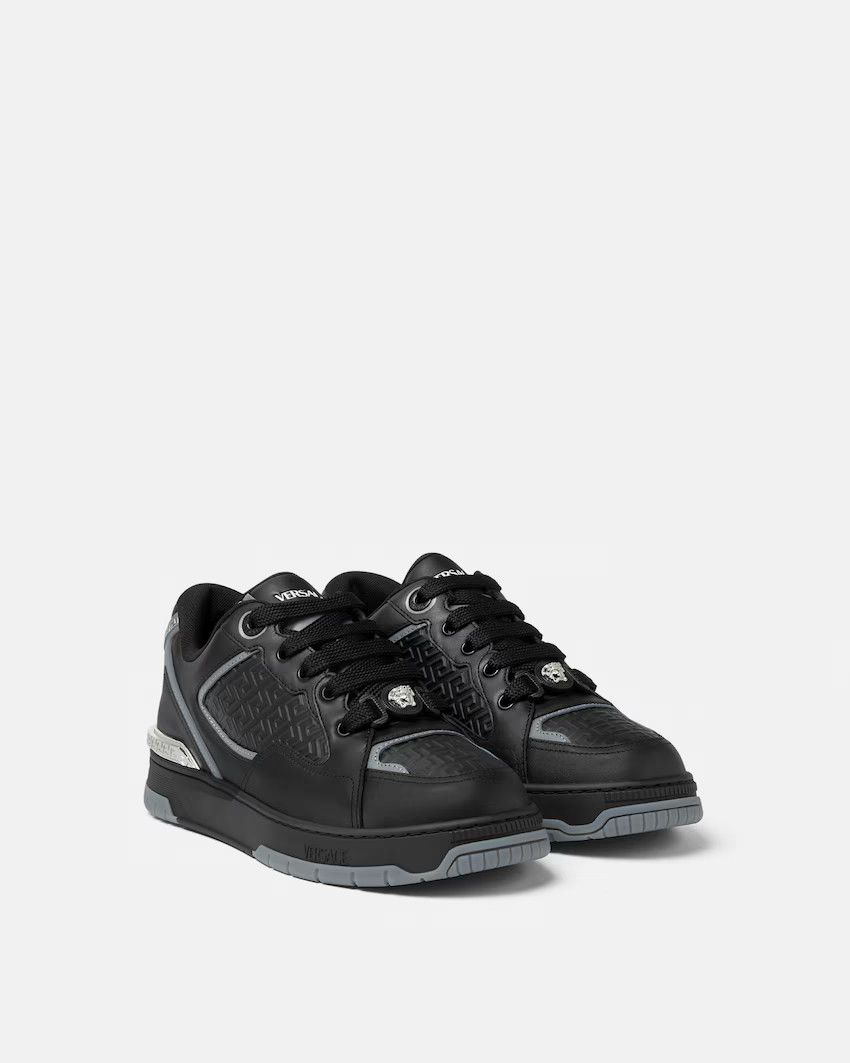 Versace os11x0326 Biggie Basket Leather Sneakers in Multicolor Size US 12 / EU 45 - 2 Thumbnail