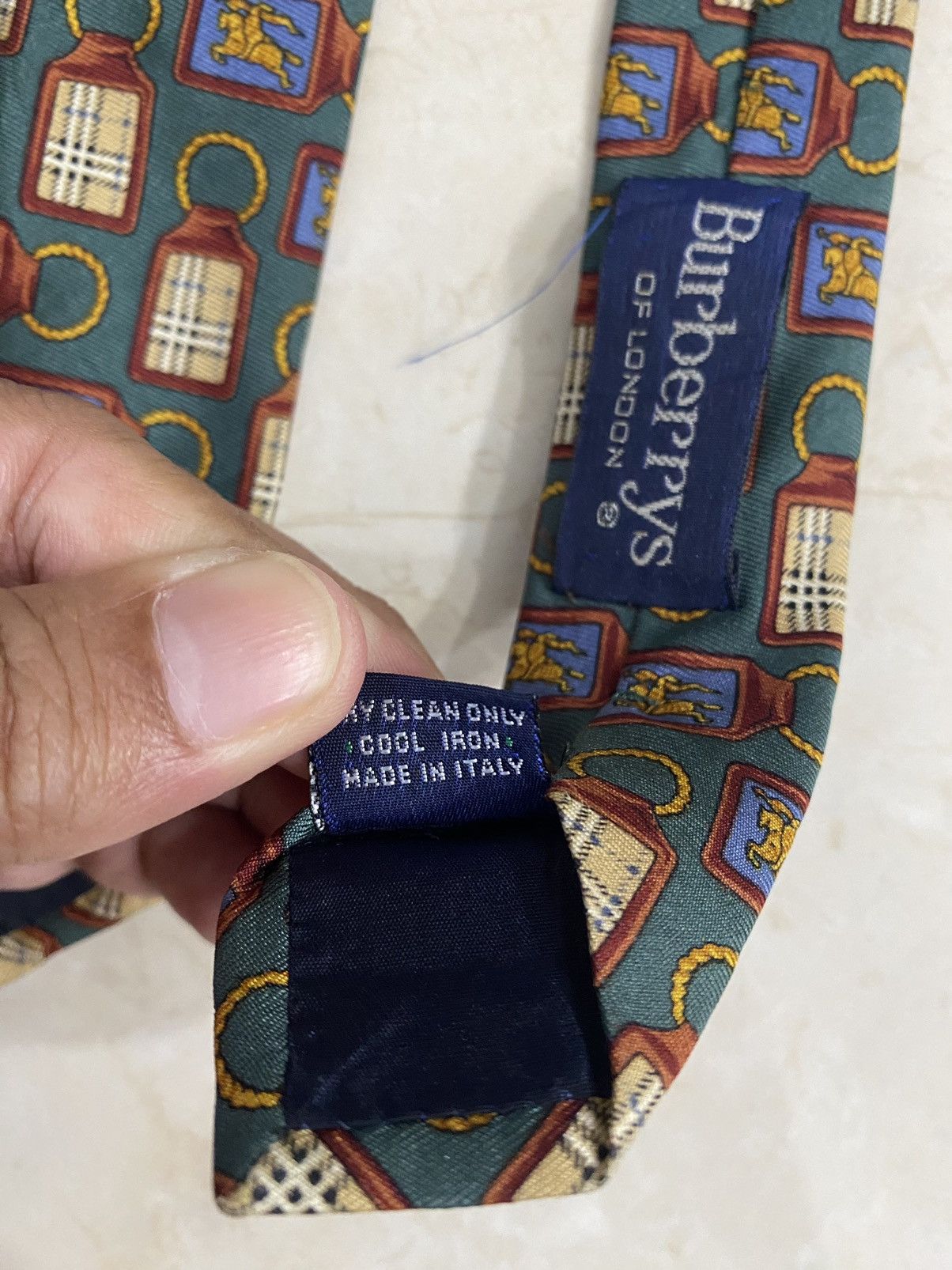 Burberry × Vintage 💥VINTAGE BURBERRY Italy necktie silk tie Size ONE SIZE - 5 Thumbnail