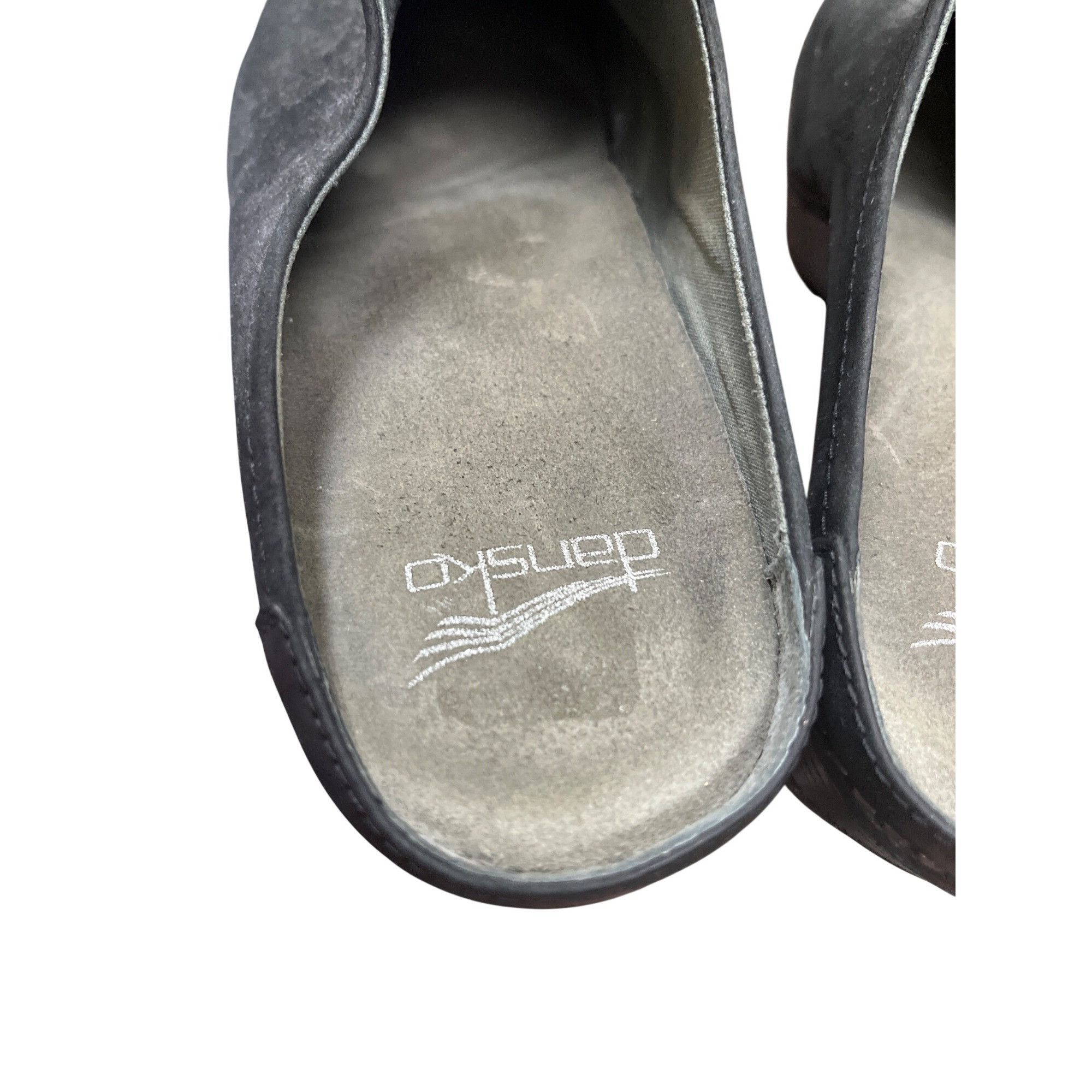 Dansko Dansko wms black leather slip on sandals mules clogs size 10 Size US 10.5 / IT 40.5 - 9 Thumbnail