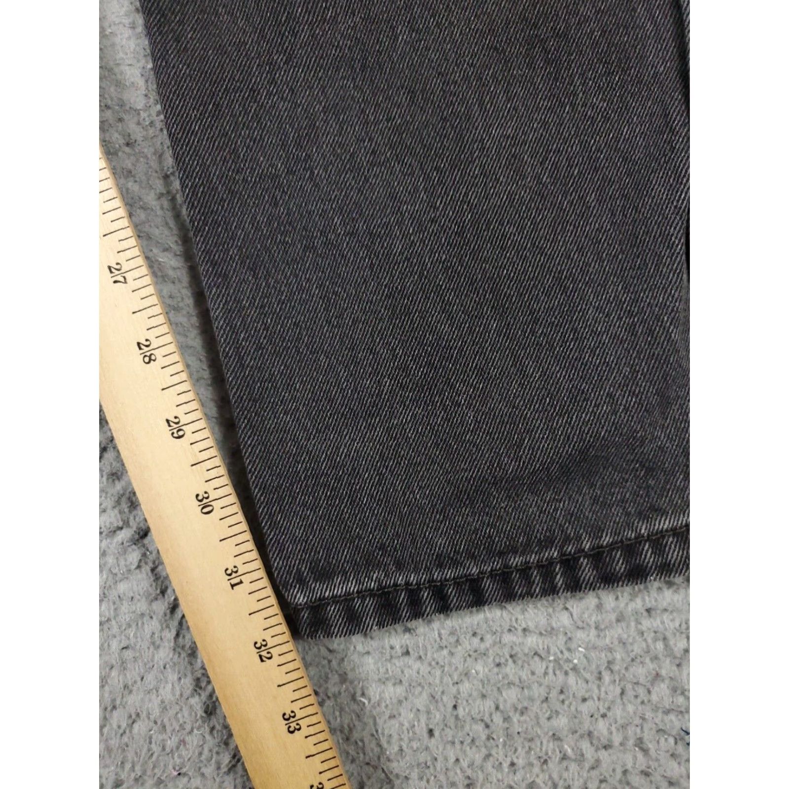 Levi's Levis 505 Straight Leg Jeans Mens Gray 36x34 Regular Size US 36 / EU 52 - 5 Thumbnail