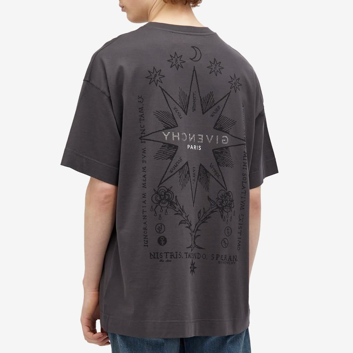 Givenchy Black Tarot Print Reverse Logo T-Shirt Size US XL / EU 56 / 4 - 4 Thumbnail