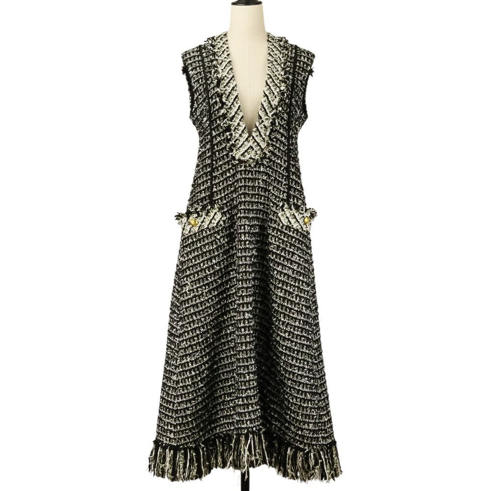 Other Other BLAMINK Lame Tweed Long Sleeveless Dress Textile Dresses 79262990393 DUTY FREE for USA Size ONE SIZE - 1 Thumbnail