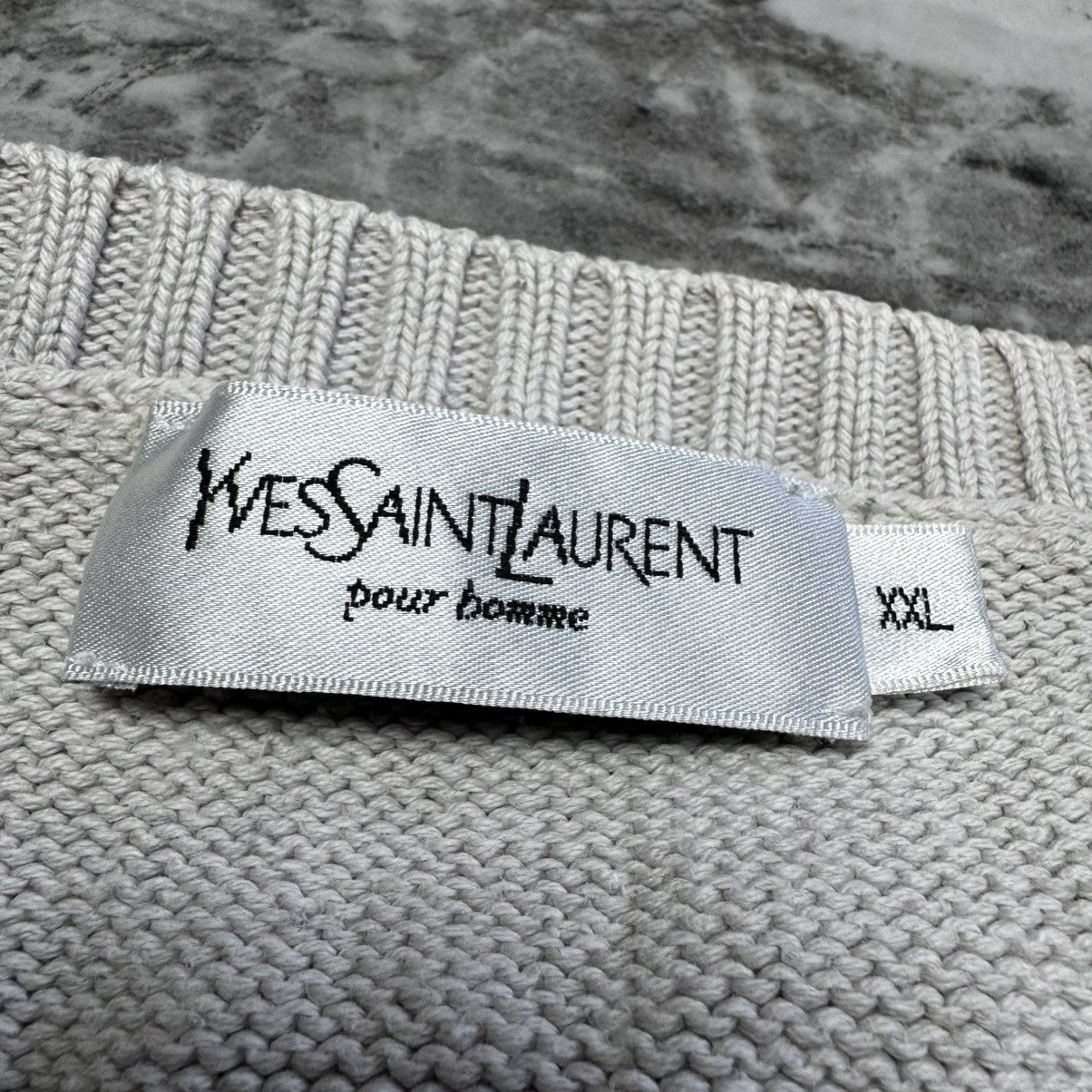 Vintage × Yves Saint Laurent Vintage YSL Yves Saint Laurent 90's Streetwear Sweater Size US XXL / EU 58 / 5 - 4 Thumbnail
