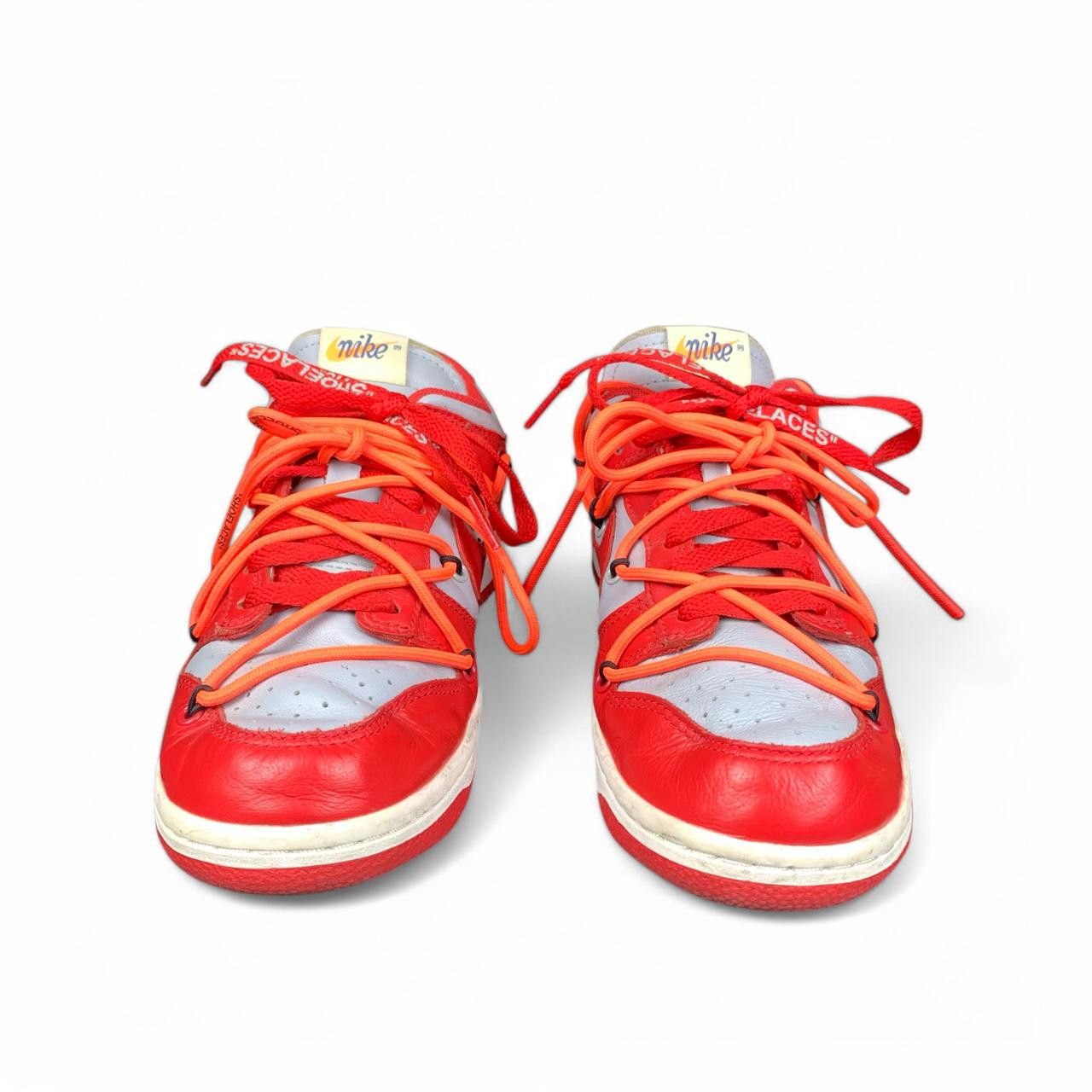 Nike × Off-White Nike x Off-White Dunk low Red Size US 5 / EU 37 - 3 Thumbnail