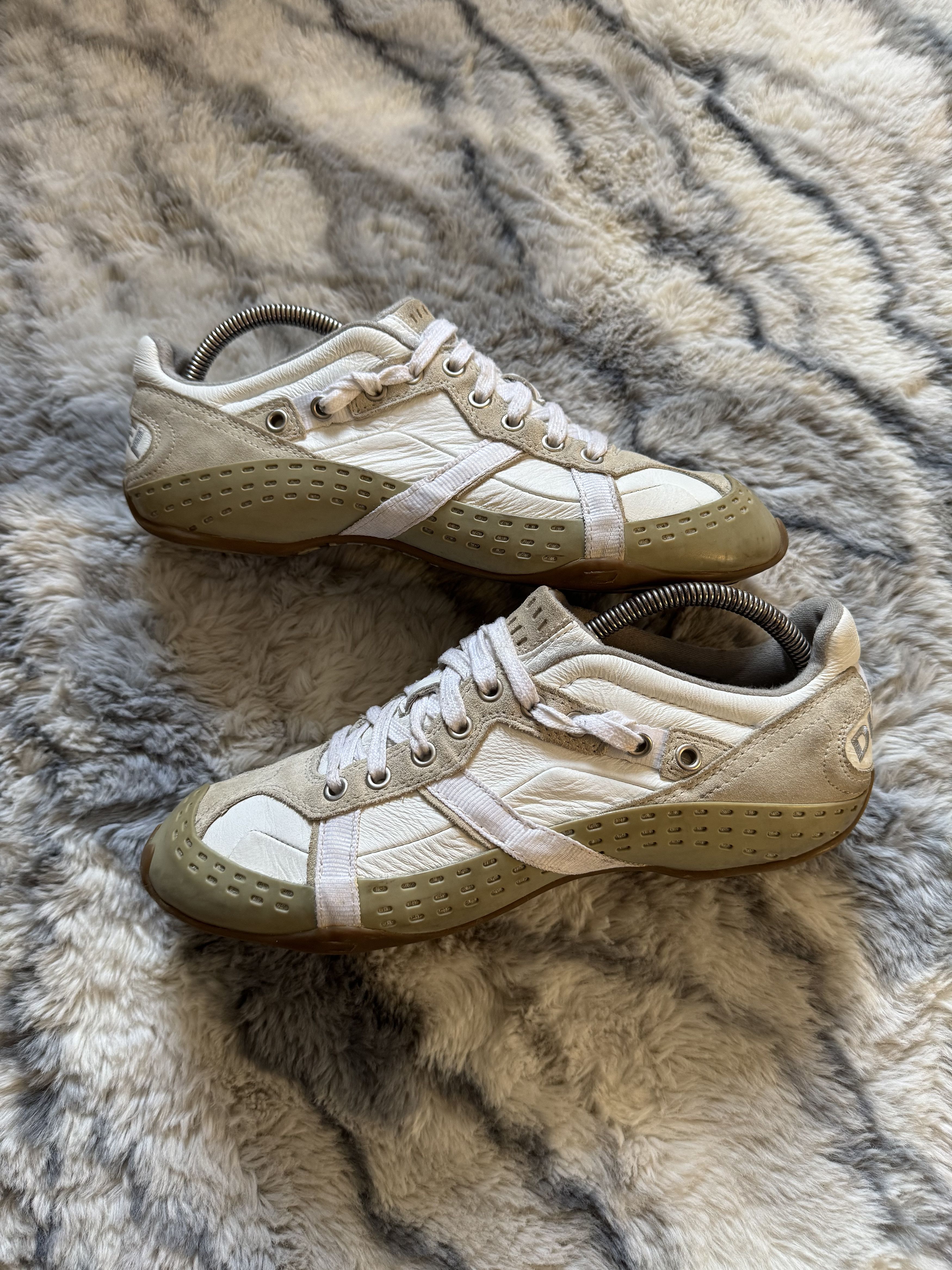 90S Avant Garde Vintage Leather Diesel Shoes in White, Men's (Size 10)