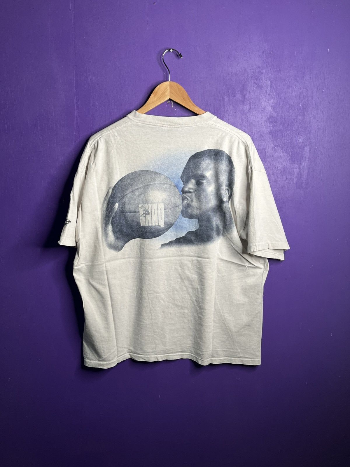 NBA × Reebok × Vintage Vintage 90s Reebok SHAQ take care of your baby t-shirt Size US XL / EU 56 / 4 - 2 Thumbnail