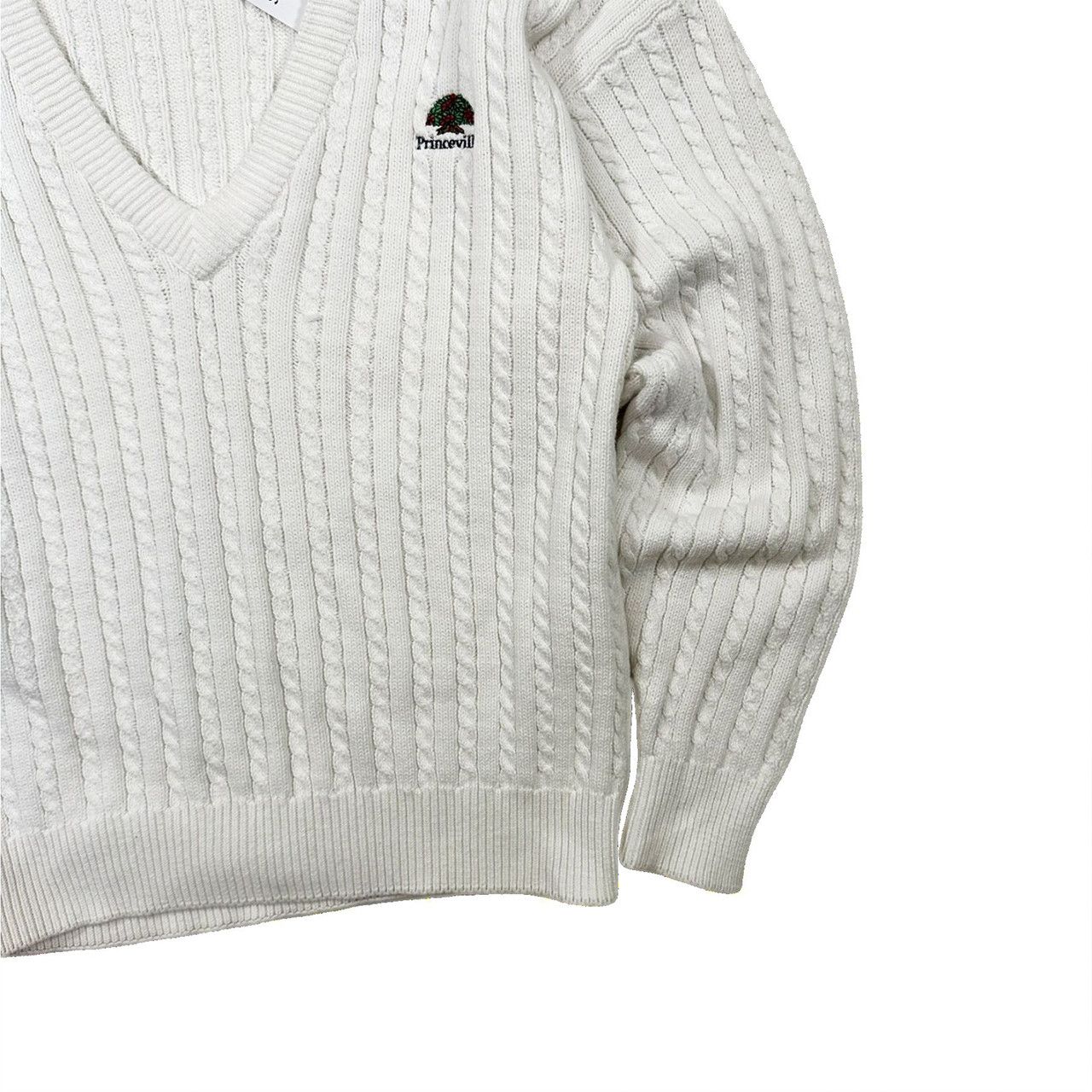 Vintage Vintage 90s Izod Princeville Ribbed V Neck Knit Sweater Size US S / EU 44-46 / 1 - 3 Thumbnail