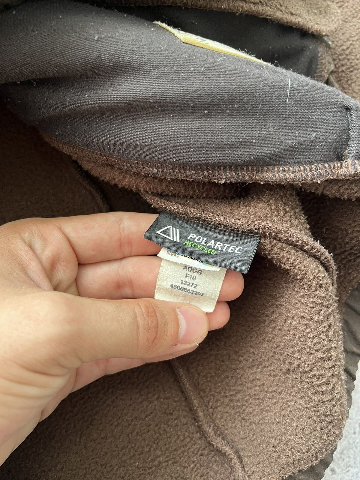 The North Face × Vintage Vintage The North Face 90s Brown Fleece Zip Sweater Jacket Size L / US 10 / IT 46 - 6 Thumbnail