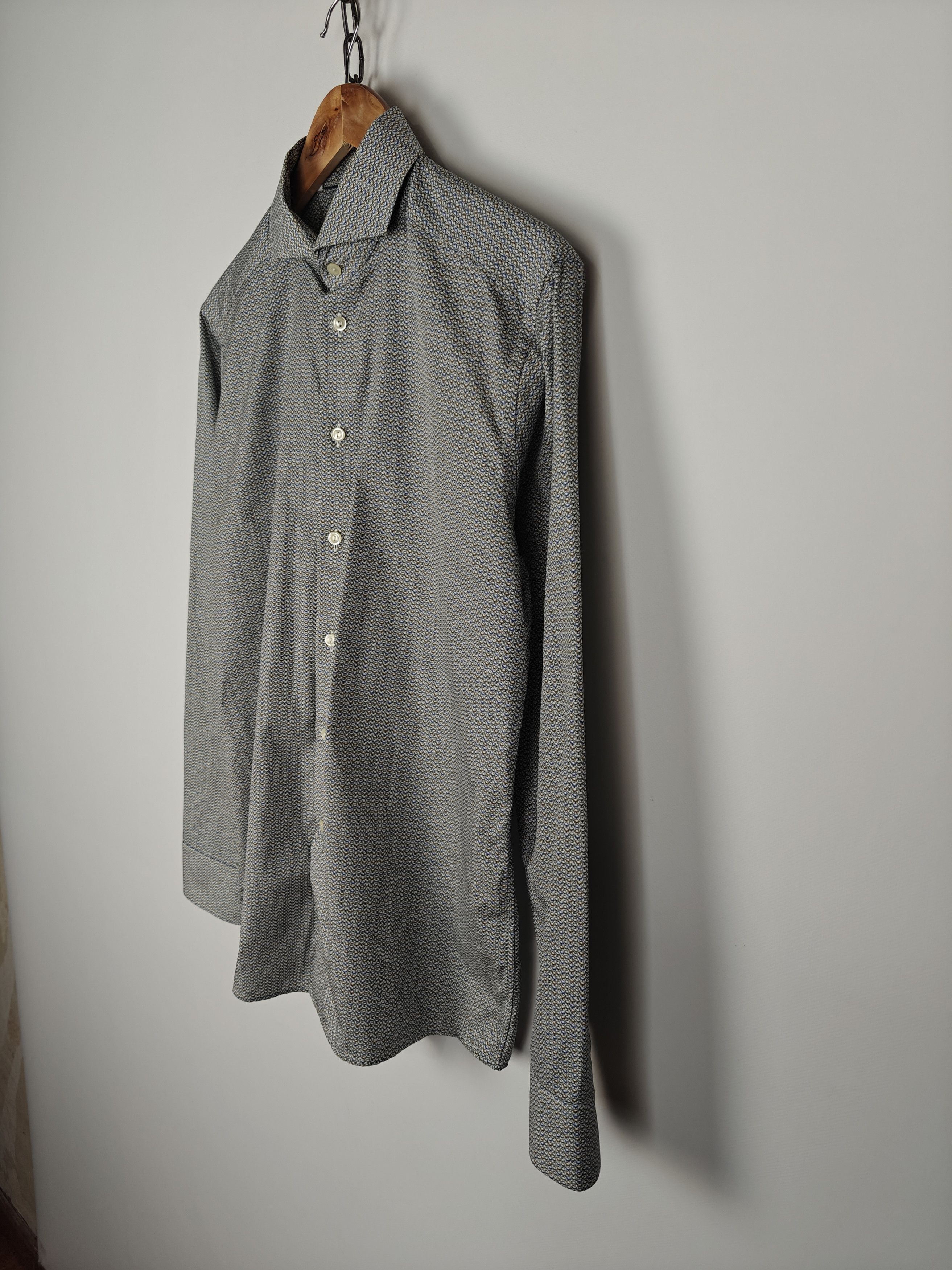 Eton ETON Shirt Button Funny Dogs Monogram size 39 15 1/2 (M) Size US M / EU 48-50 / 2 - 5 Thumbnail