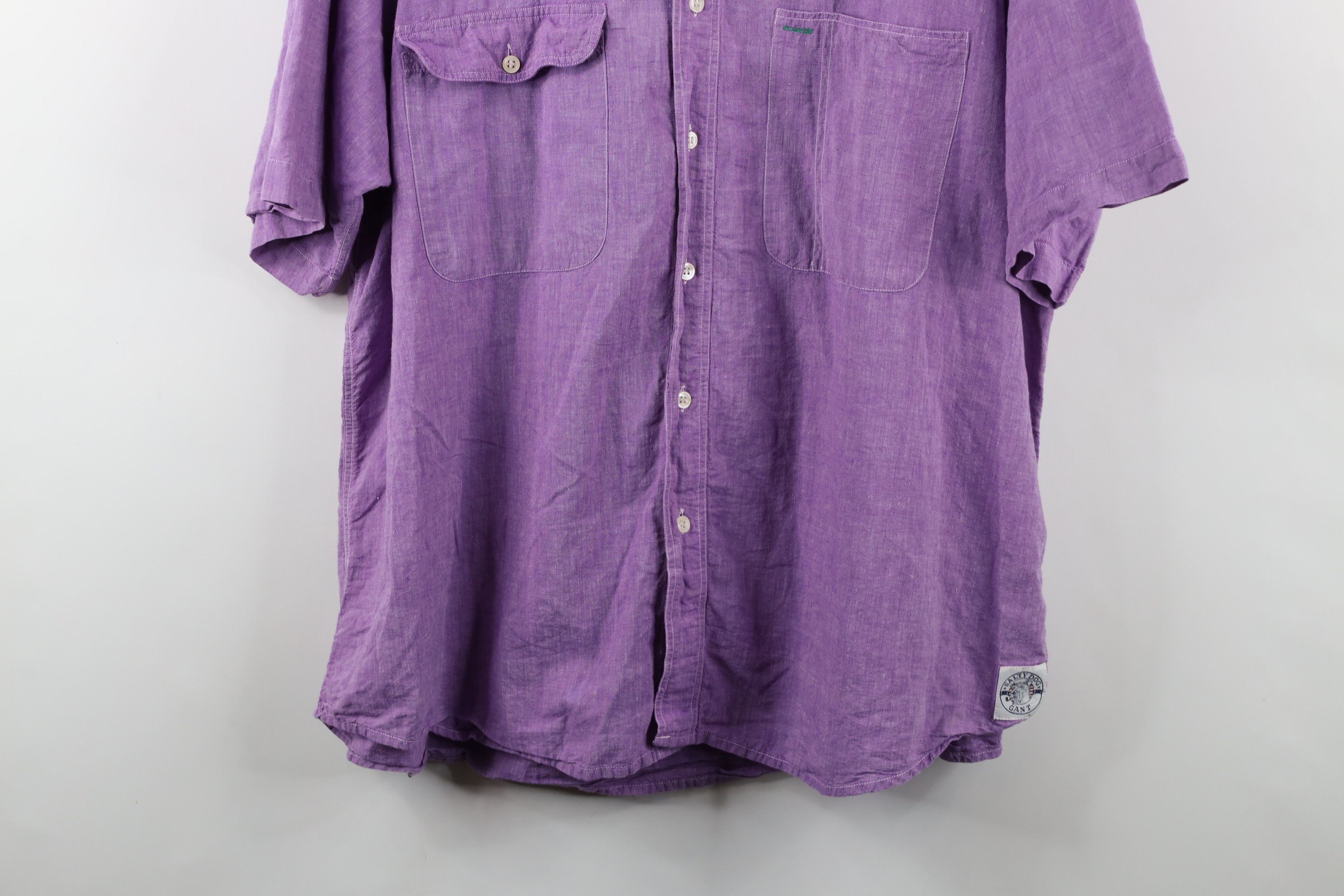 Vintage Vintage 90s Streetwear Chambray Short Sleeve Button Shirt Size US XL / EU 56 / 4 - 3 Thumbnail