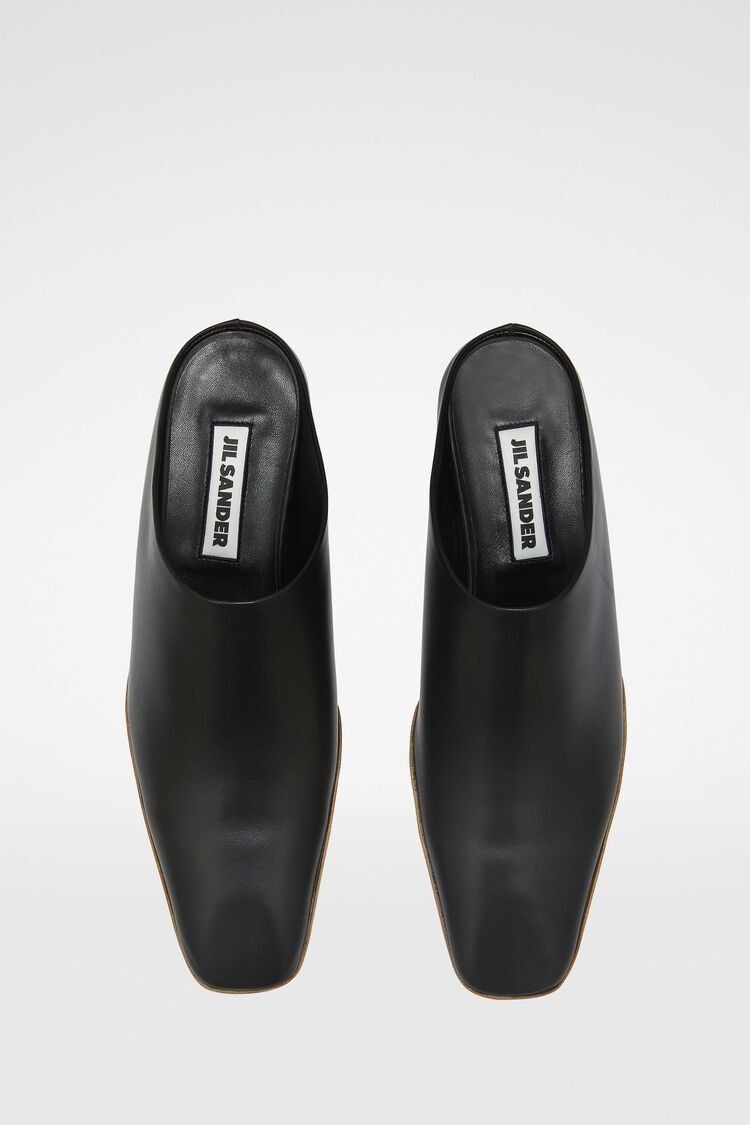Jil Sander o1w1db10825 Mules in Black Size US 7 / IT 37 - 5 Thumbnail