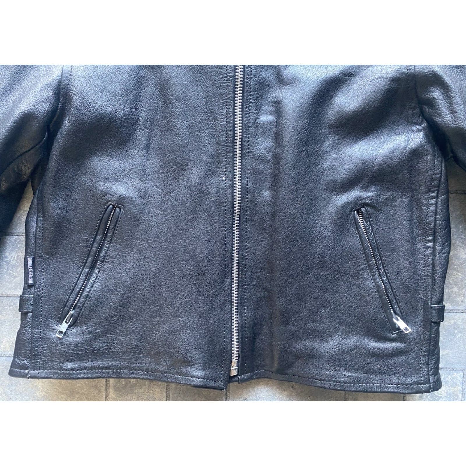 Vintage VINTAGE Biker Leather Motorcycle Jacket Coat Flaws Jamin Leather Women’s Size L Black Jacket Size L / US 10 / IT 46 - 3 Thumbnail