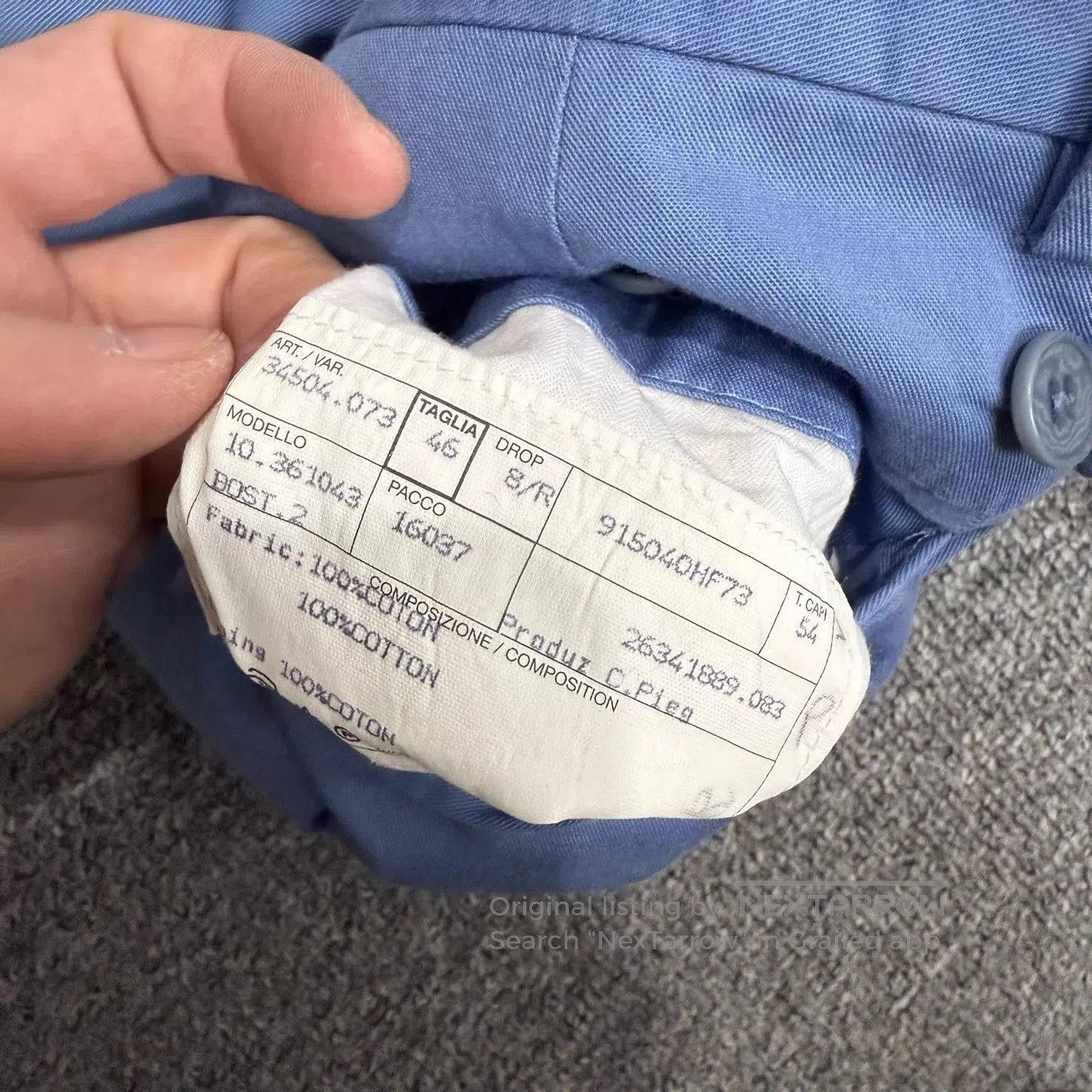 Hermes Blue Casual Pants Size 30. Size US 30 / EU 46 - 4 Thumbnail