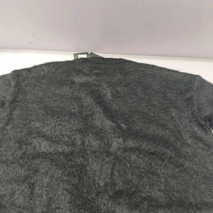 Saint Laurent Paris Saint Laurent Black Long Sleeve Sweater with Logo -2507 Size M / US 6-8 / IT 42-44 - 4 Thumbnail
