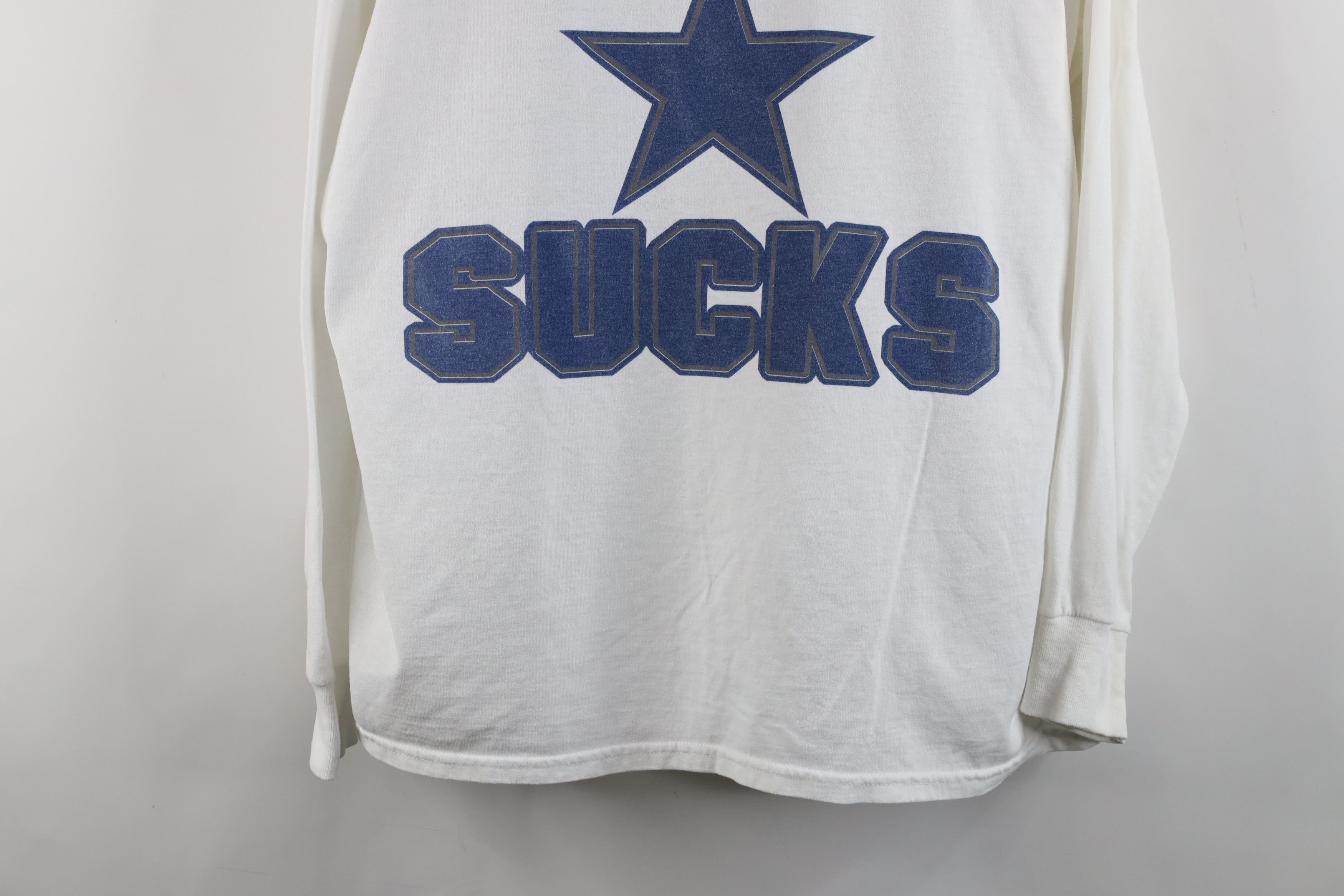 Vintage Vintage Y2K Dallas Cowboys Suck Football Long Sleeve T-Shirt Size US XL / EU 56 / 4 - 3 Thumbnail
