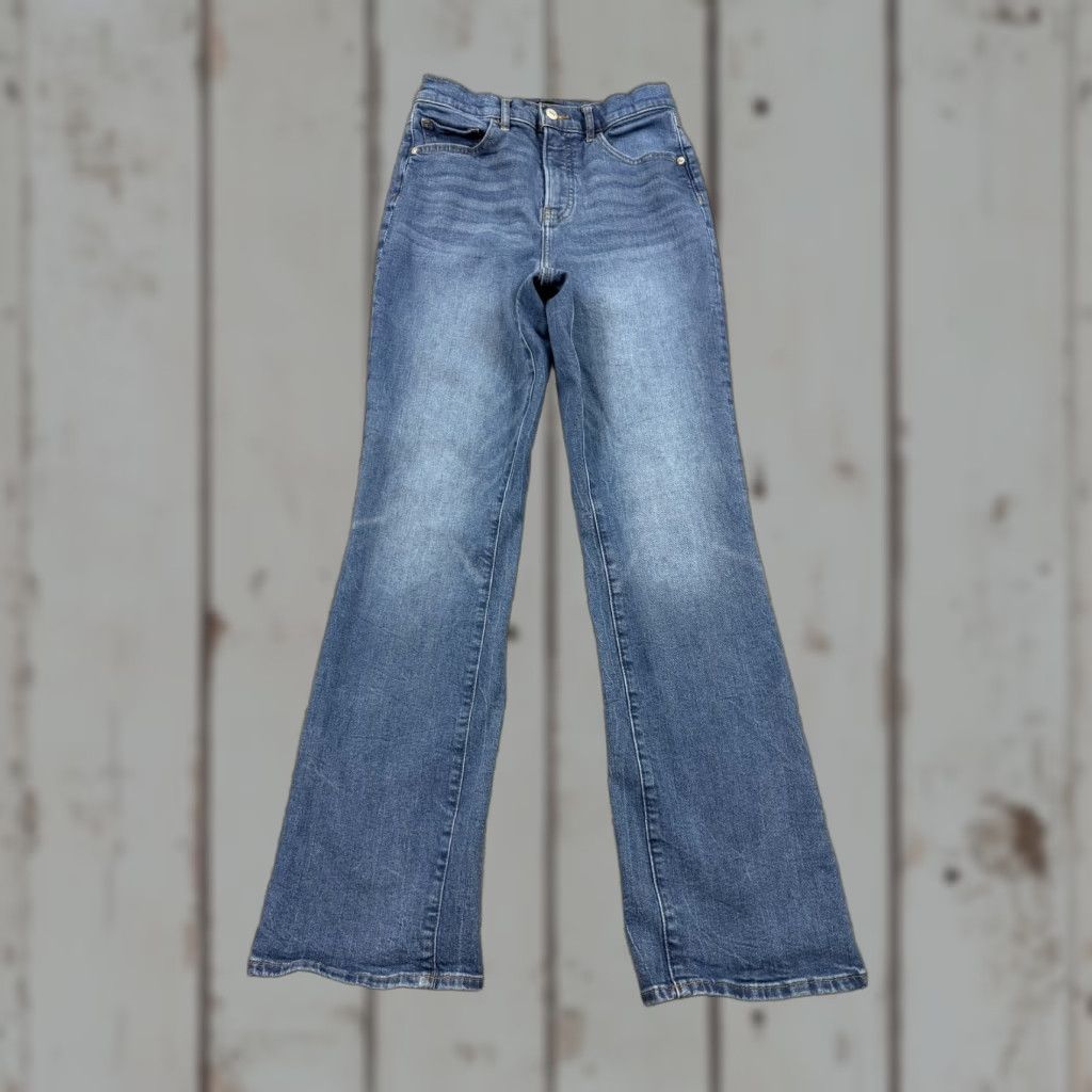 Express Express Jeans Womens 6 Boot Cut High Rise Medium Wash Stretch Denim 90s 25x30 Blue Cotton Blend Logo Jeans Womens 90s Size 28" / US 6 / IT 42 - 1 Thumbnail