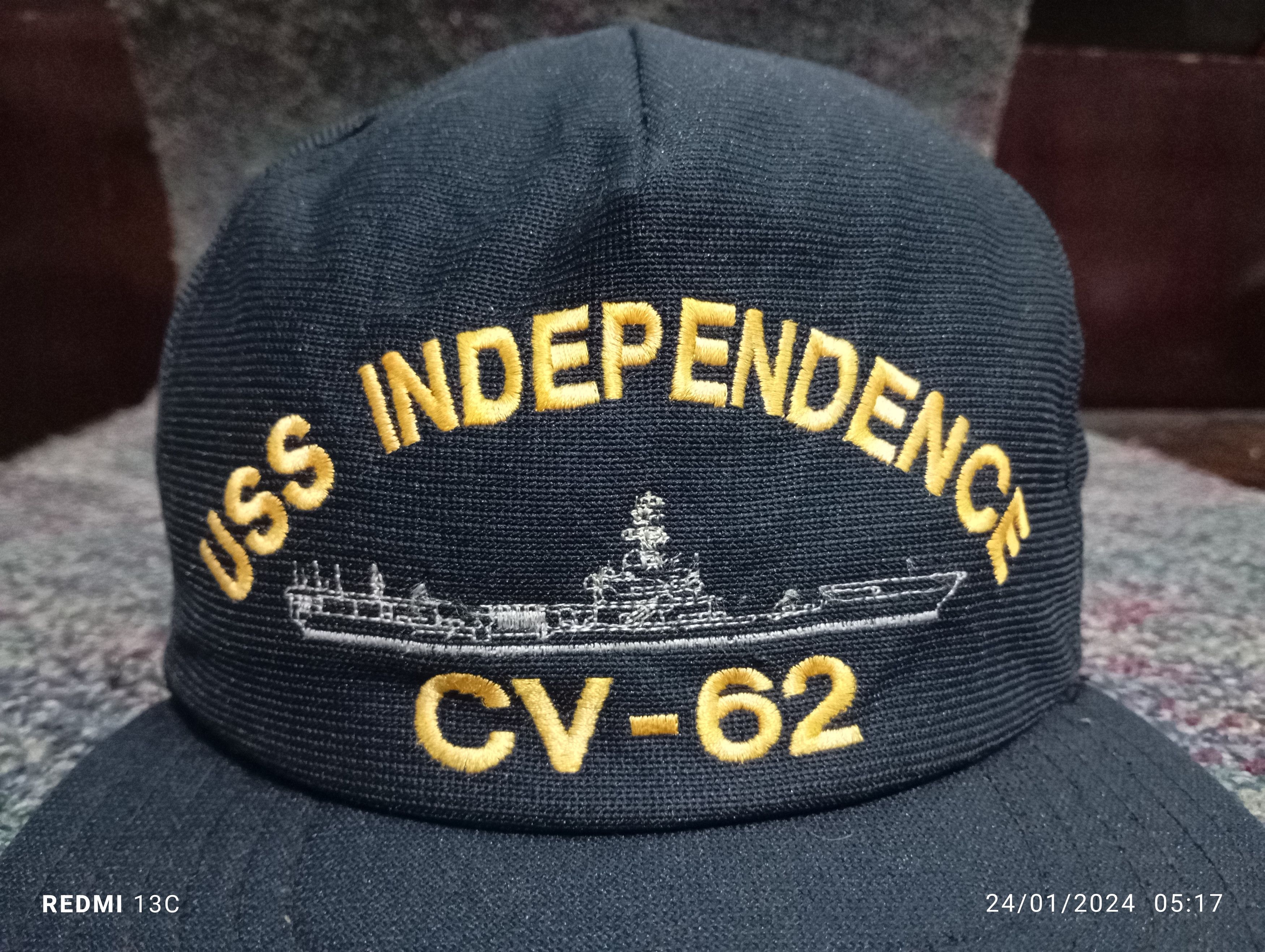 Vintage Vintage US Military Hat Cap Made in USA Size ONE SIZE - 4 Thumbnail