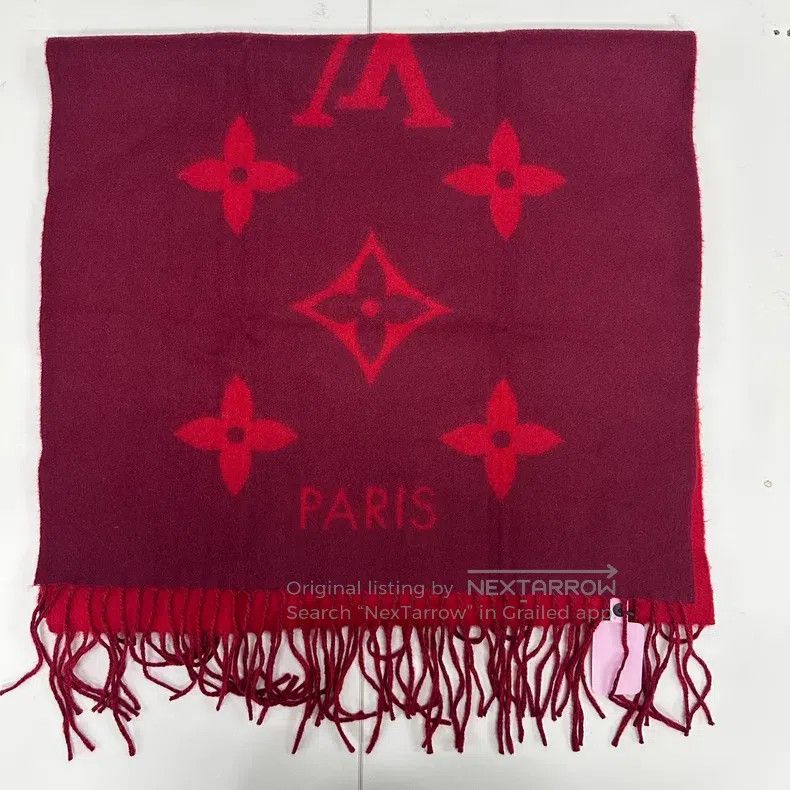 Louis Vuitton Louis Vuitton Double-faced cashmere scarf Size ONE SIZE - 4 Thumbnail