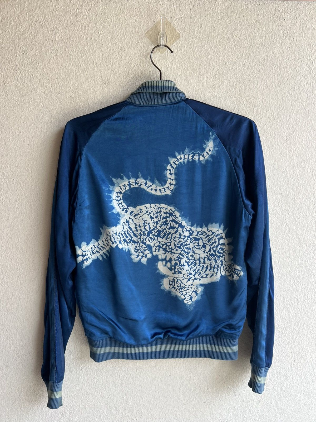 Blue Blue Japan Soulive-Indigo Dyed MA-1 Bomber Jacket | Grailed