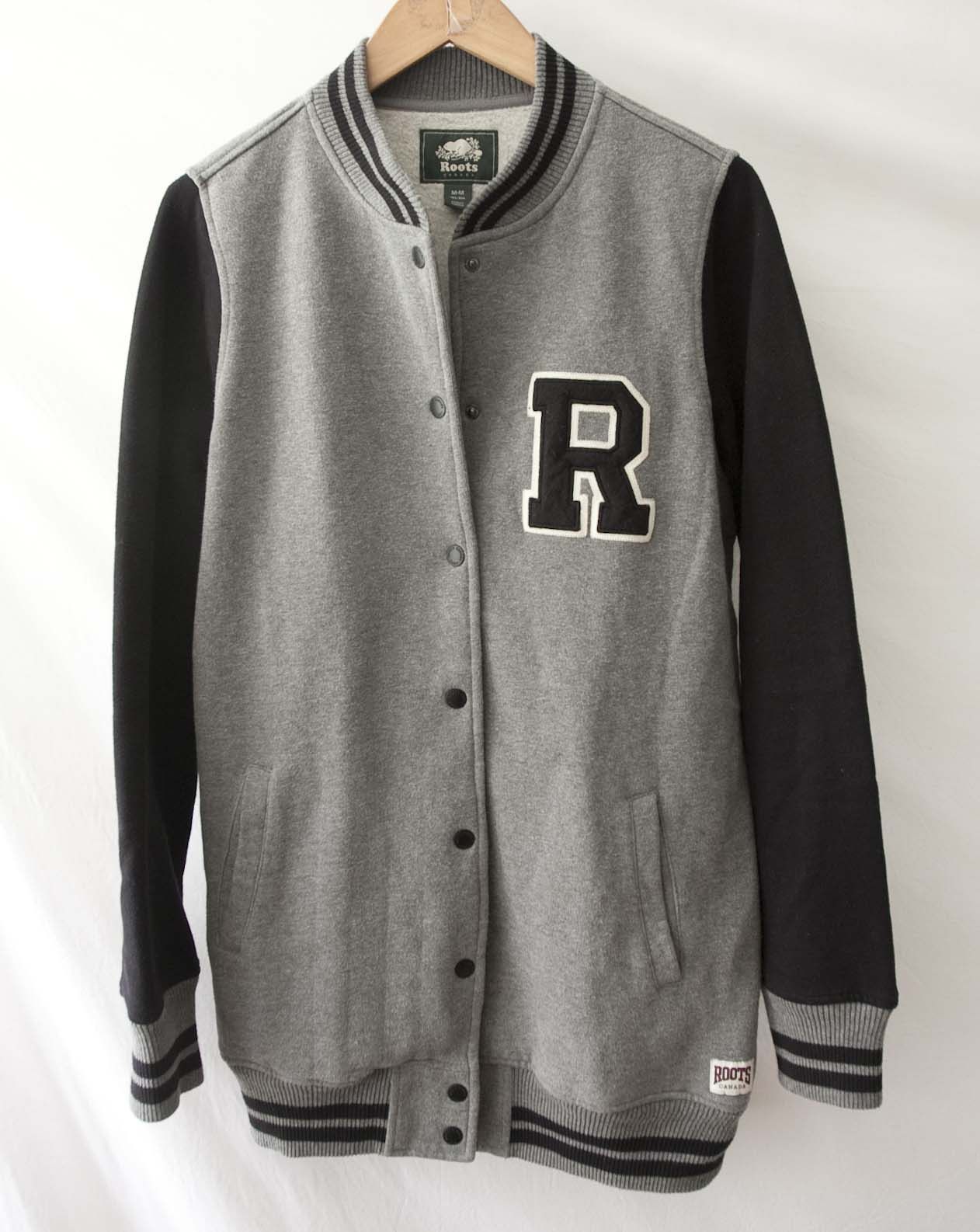 Roots Roots Canada Varsity Jacket Unisex Size M Gray Size US M / EU 48-50 / 2 - 2 Thumbnail