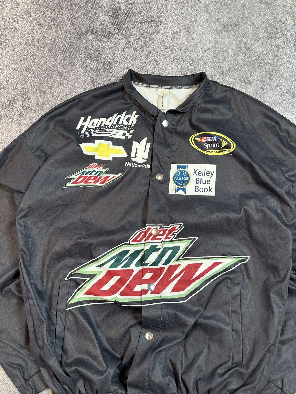 NASCAR Mountain Dew NASCAR Logo Racing Jacket Streetwear Rare S VTg Size US M / EU 48-50 / 2 - 2 Thumbnail