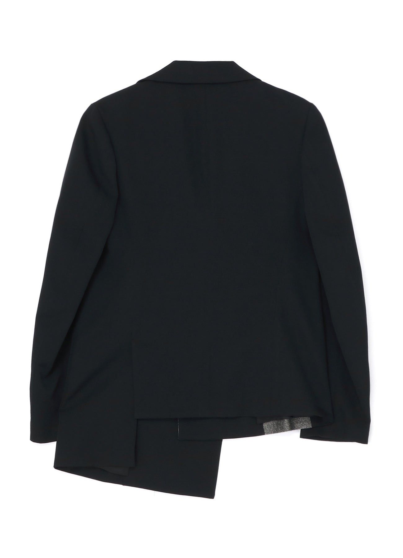 Yohji Yamamoto $1165 NWT Yohji Yamamoto Y's Gabardine Asymmetric Jacket Size US M / EU 48-50 / 2 - 13 Thumbnail