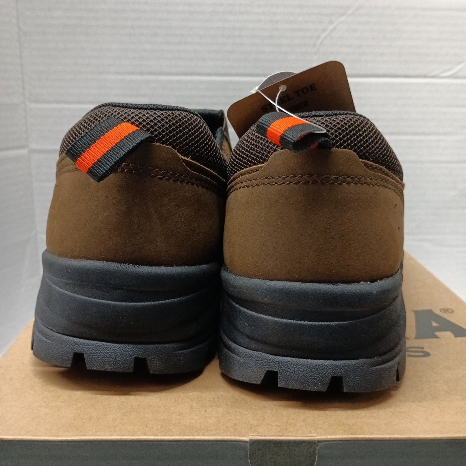 Other BRAHMA Work Boots Shoes Brown Steel Toe Men's Size 8.5 W Size US 8.5 / EU 41-42 - 4 Thumbnail
