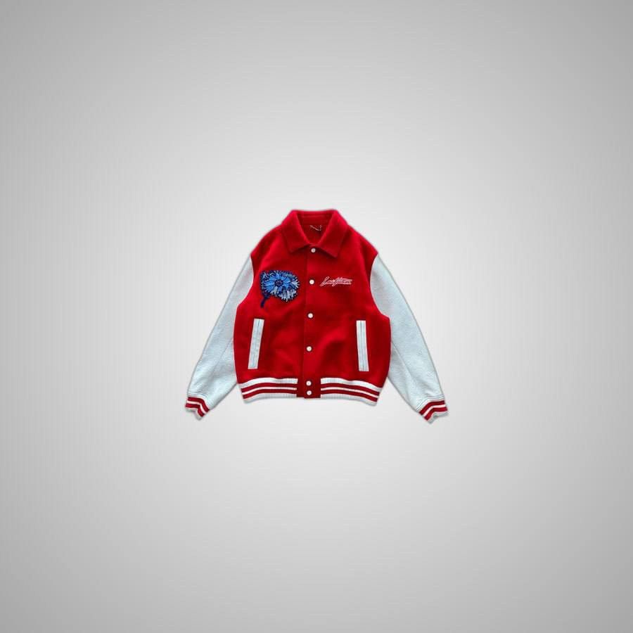 Louis Vuitton LOUIS VUITTON YAYOI KUSAMA RED & WHITE VARSITY JACKET Size US XXL / EU 58 / 5 - 1 Thumbnail