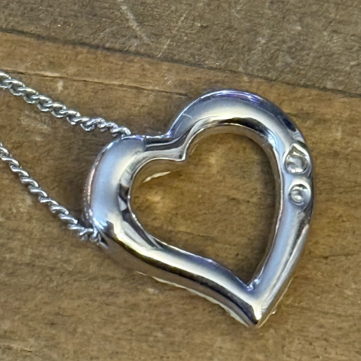 Swarovski Swarovski silver open pave heart pendant necklace Size ONE SIZE - 5 Thumbnail