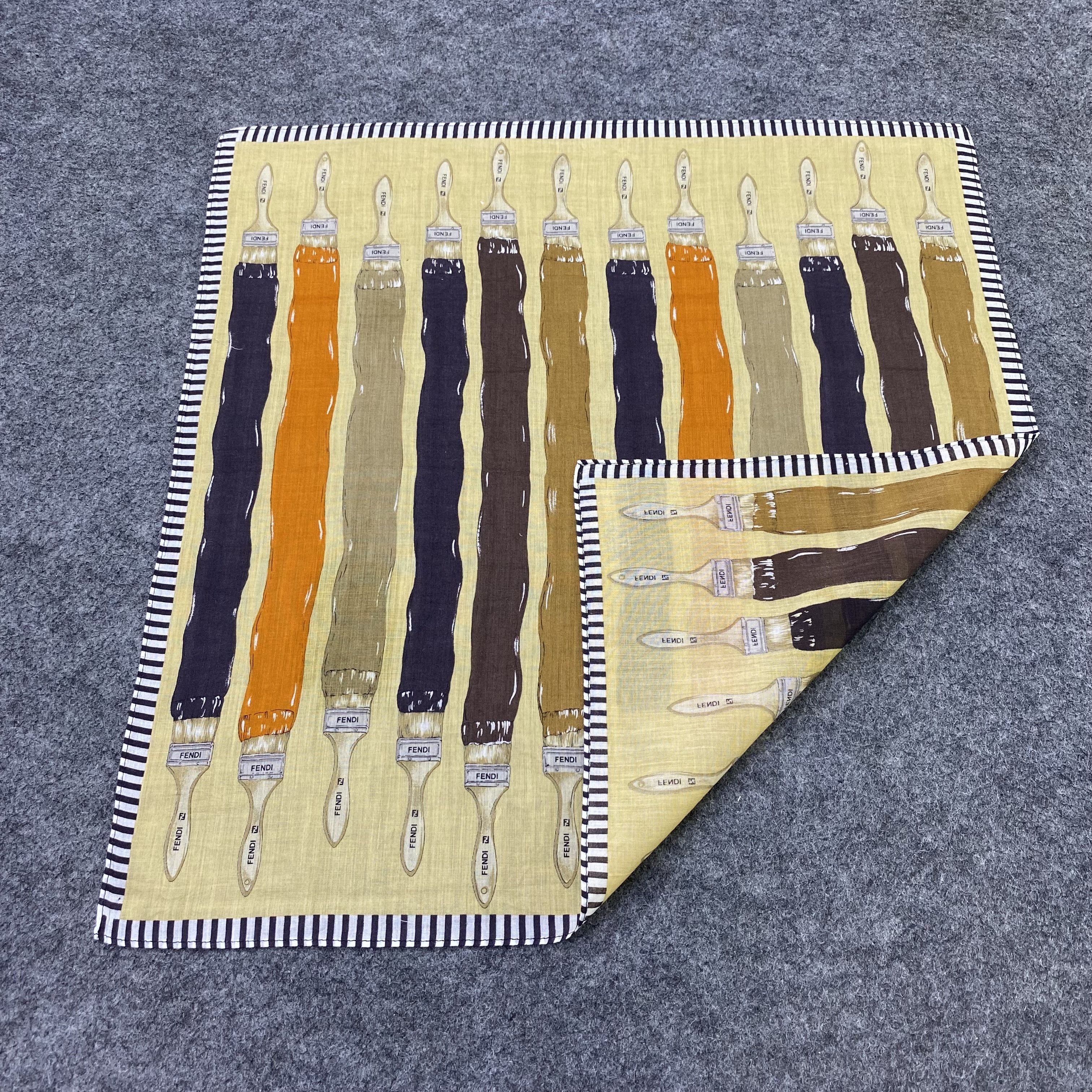 Fendi Fendi Handkerchief Neckerchief Bandana-B2060 Size ONE SIZE - 5 Thumbnail