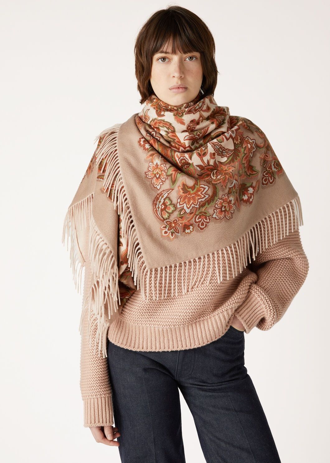 Loro Piana o1w1db10725 FAO6961 Size: OS / Faience Shawl in Multicolor Size ONE SIZE - 2 Thumbnail