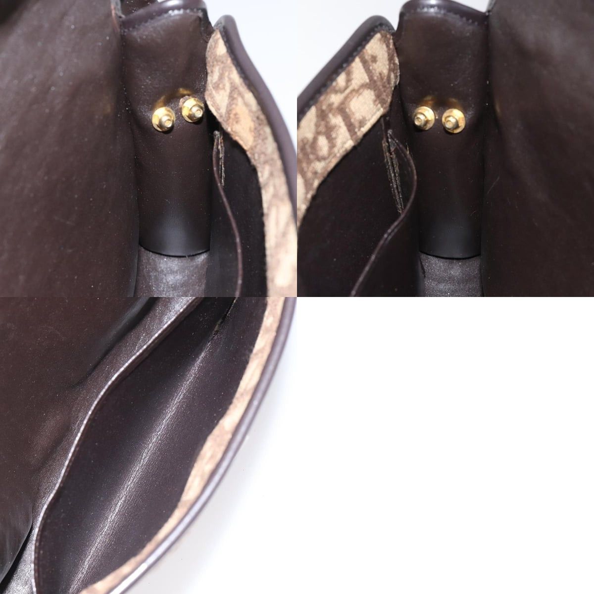 Dior DIOR Trotter Canvas Shoulder Bag Brown Size ONE SIZE - 12 Thumbnail