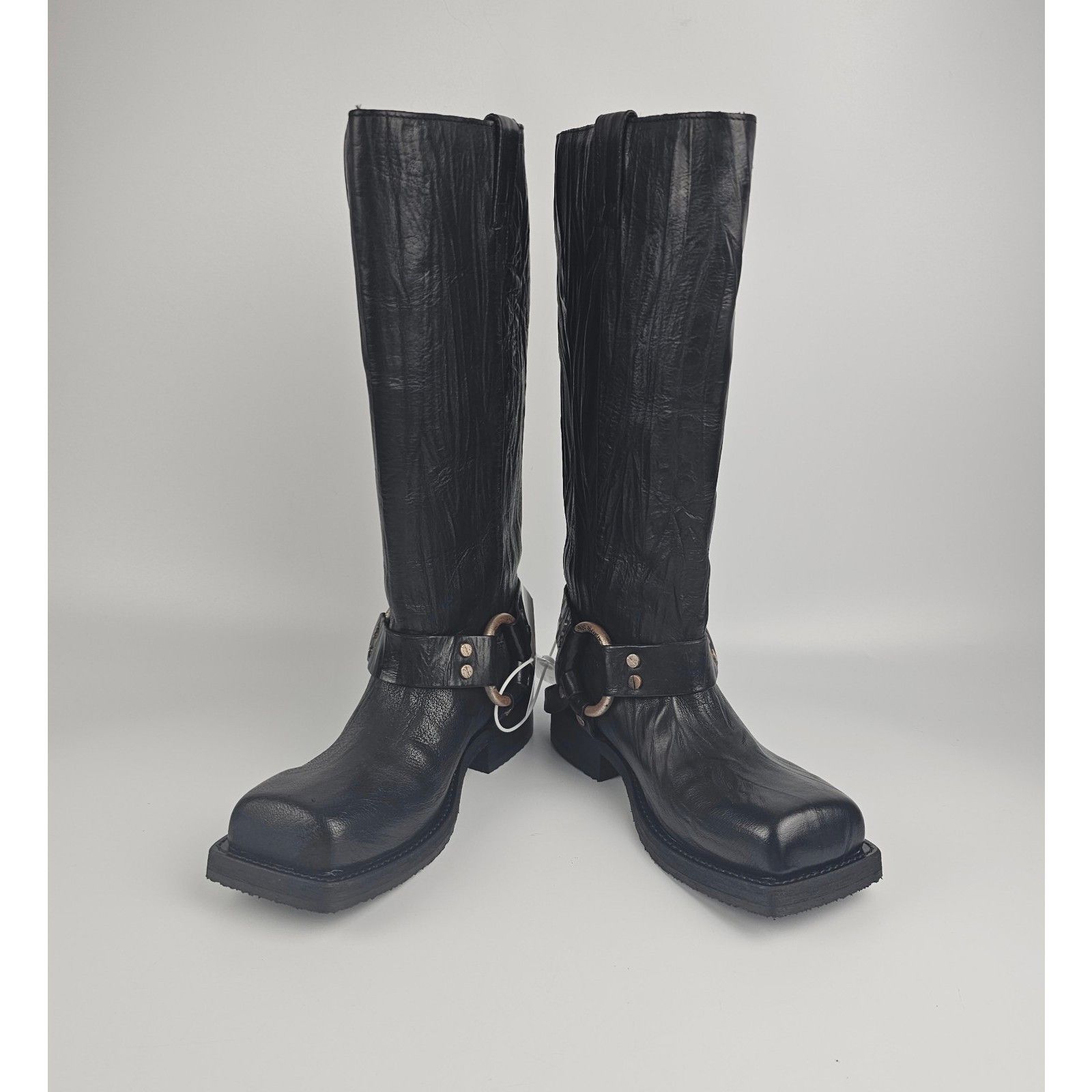 Acne Studios ACNE STUDIOS Balius $1300 Anthracite Grey Leather 35mm Buck Size US 11 / IT 41 - 6 Thumbnail