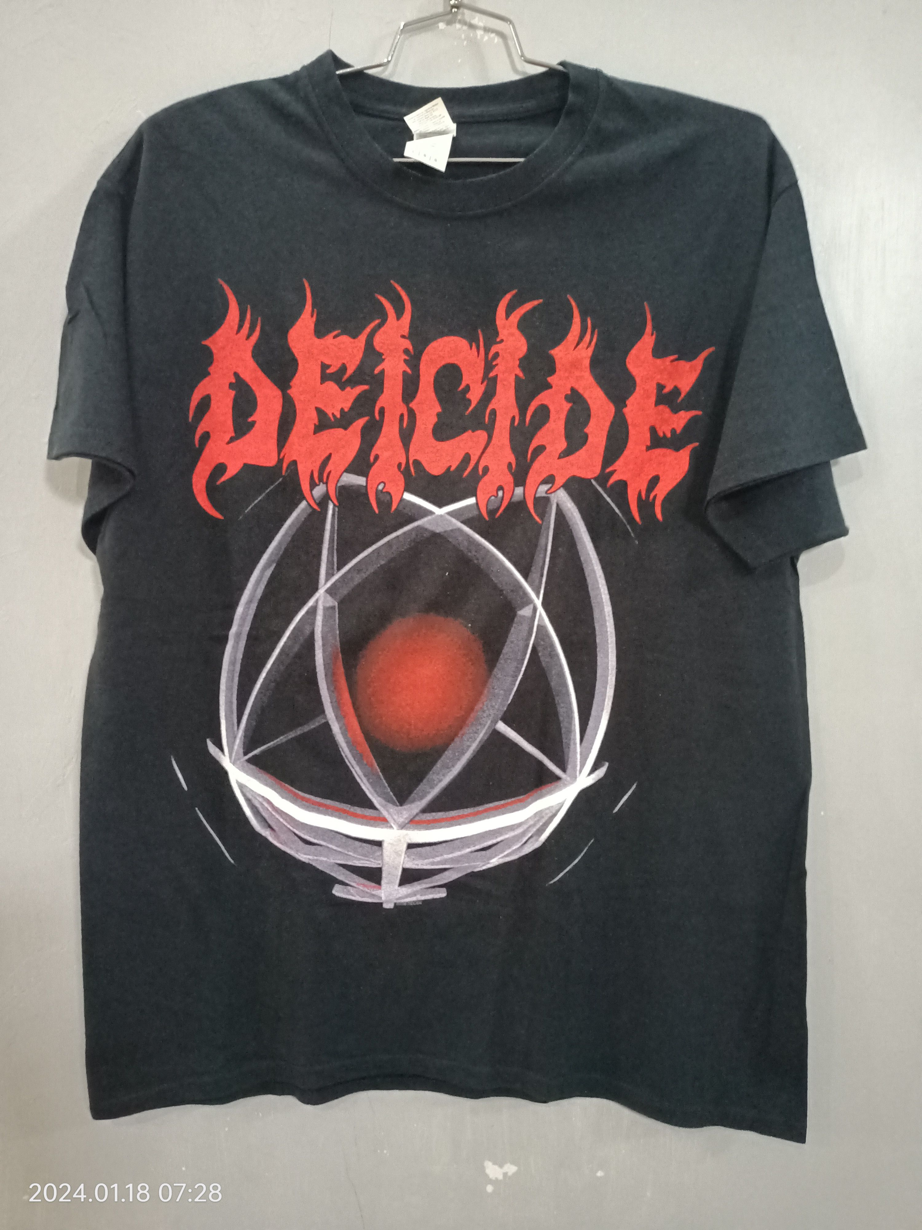 image of Band Tees x Vintage Deicide Legion 2006 Tee in Black, Men's (Size Large)