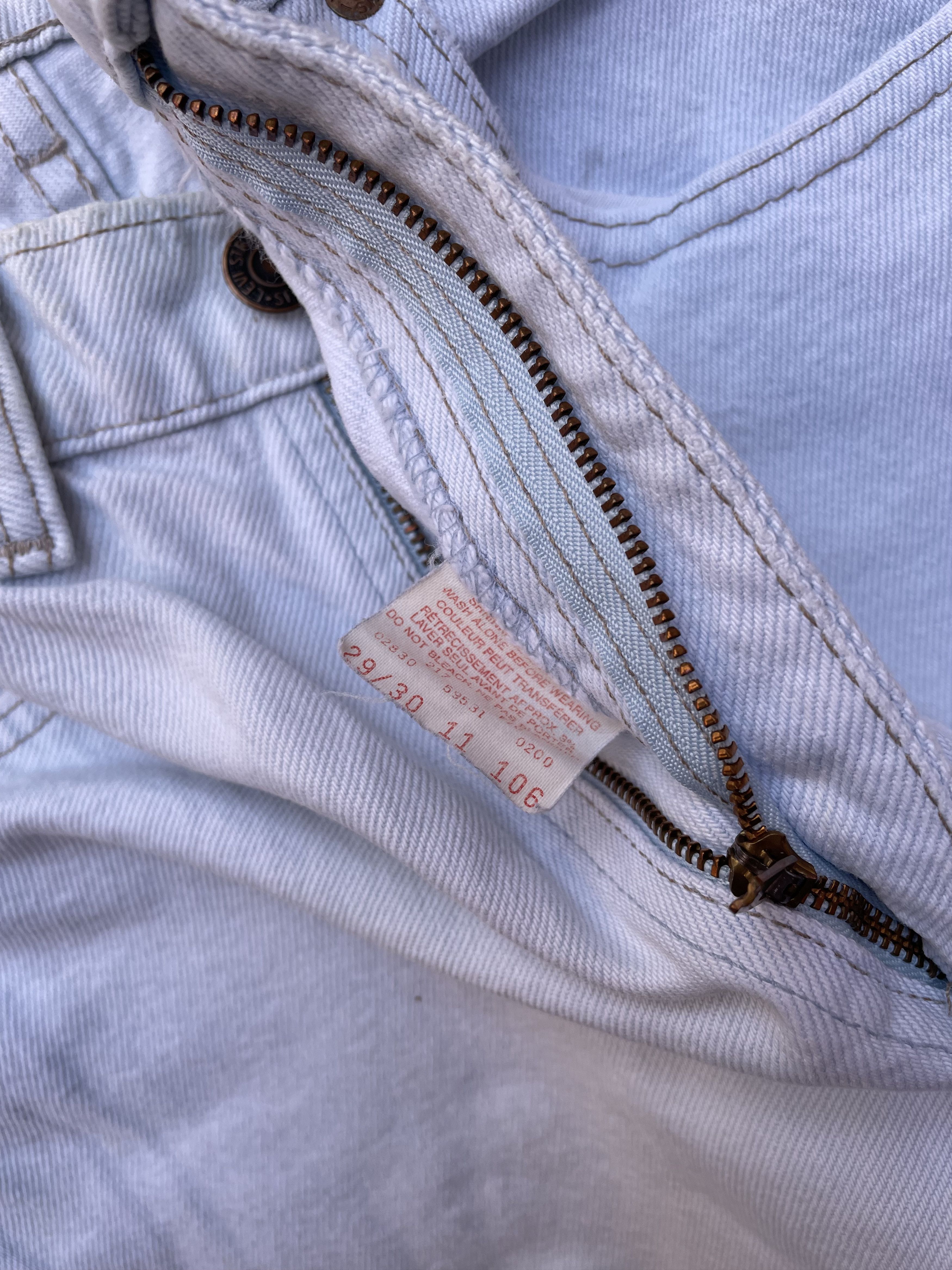 Levi's × Vintage VTG 1990's Levi's 531 Light Wash Denim Jeans Size US 26 / EU 42 - 6 Thumbnail