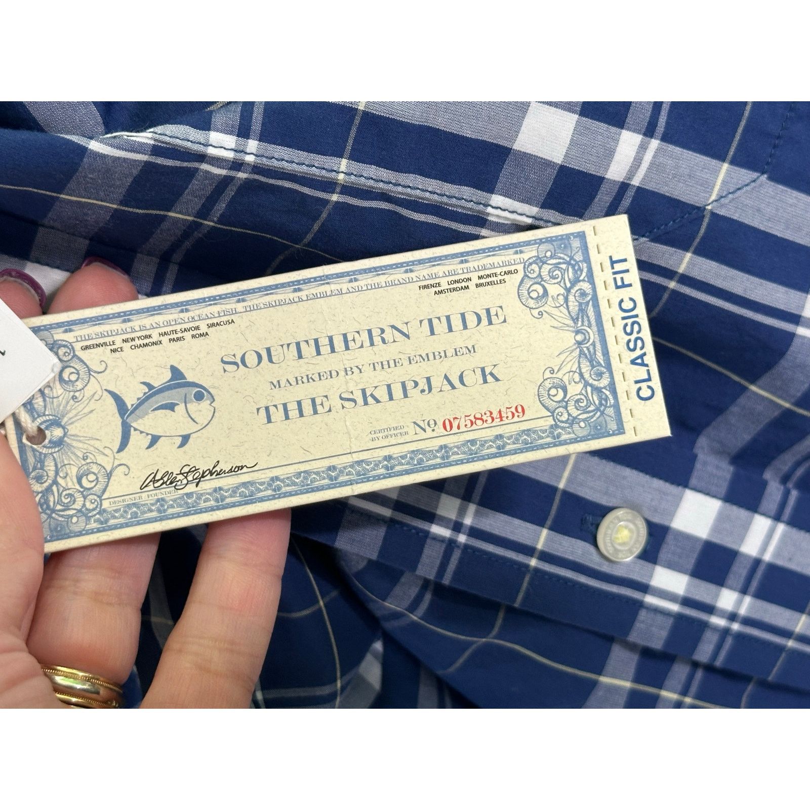 Southern Tide Southern Tide plaid long sleeves casual shirt size Small Size US S / EU 44-46 / 1 - 8 Thumbnail